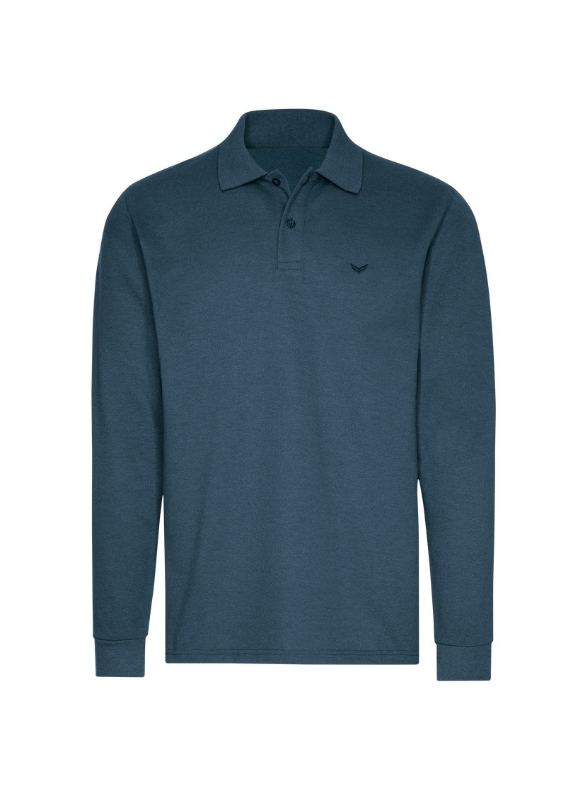 Trigema Poloshirt "TRIGEMA Langarm Poloshirt mit Armbündchen", 1 Stk. günstig online kaufen