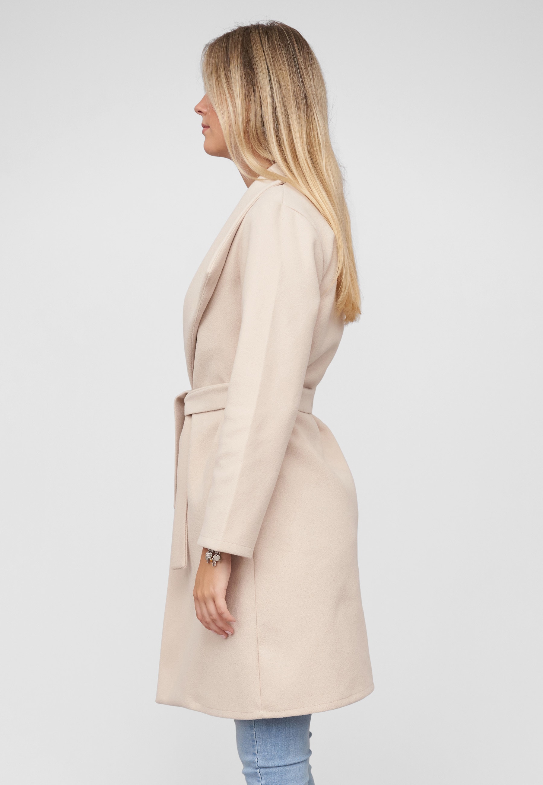CLOUD 5IVE Cabanjacke »CLOUD 5IVE Coatigan with tie belt« 1 Stk. tlg. ohne Kapuze