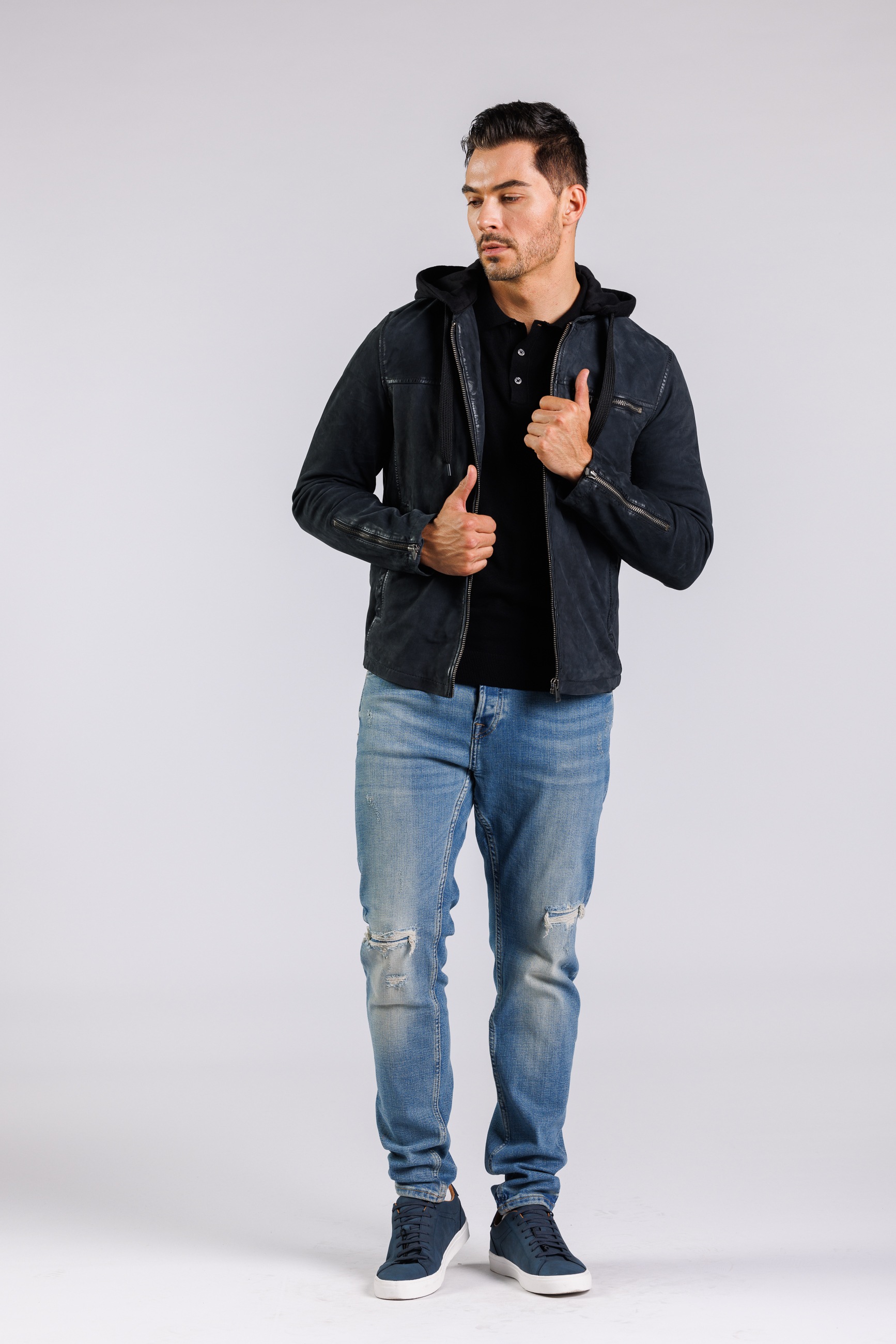 Freaky Nation Lederjacke "Mailo-FN" günstig online kaufen