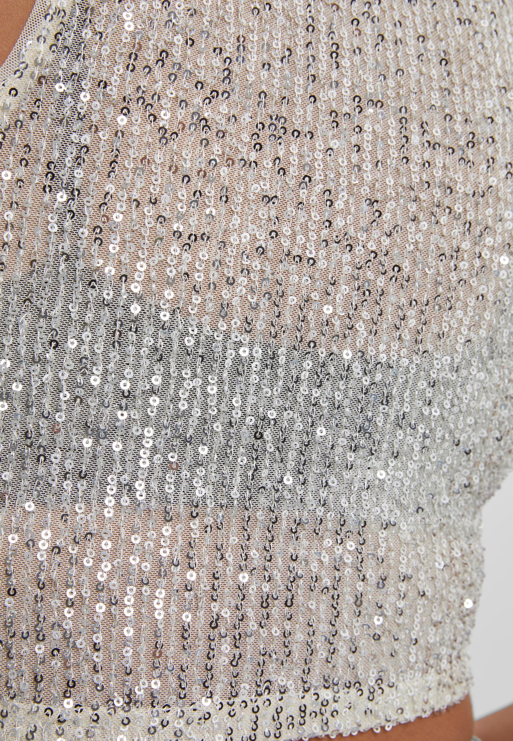 URBAN CLASSICS Muskelshirt »Urban Classics Ladies Sequins Cropped Top«, (1 tlg.)