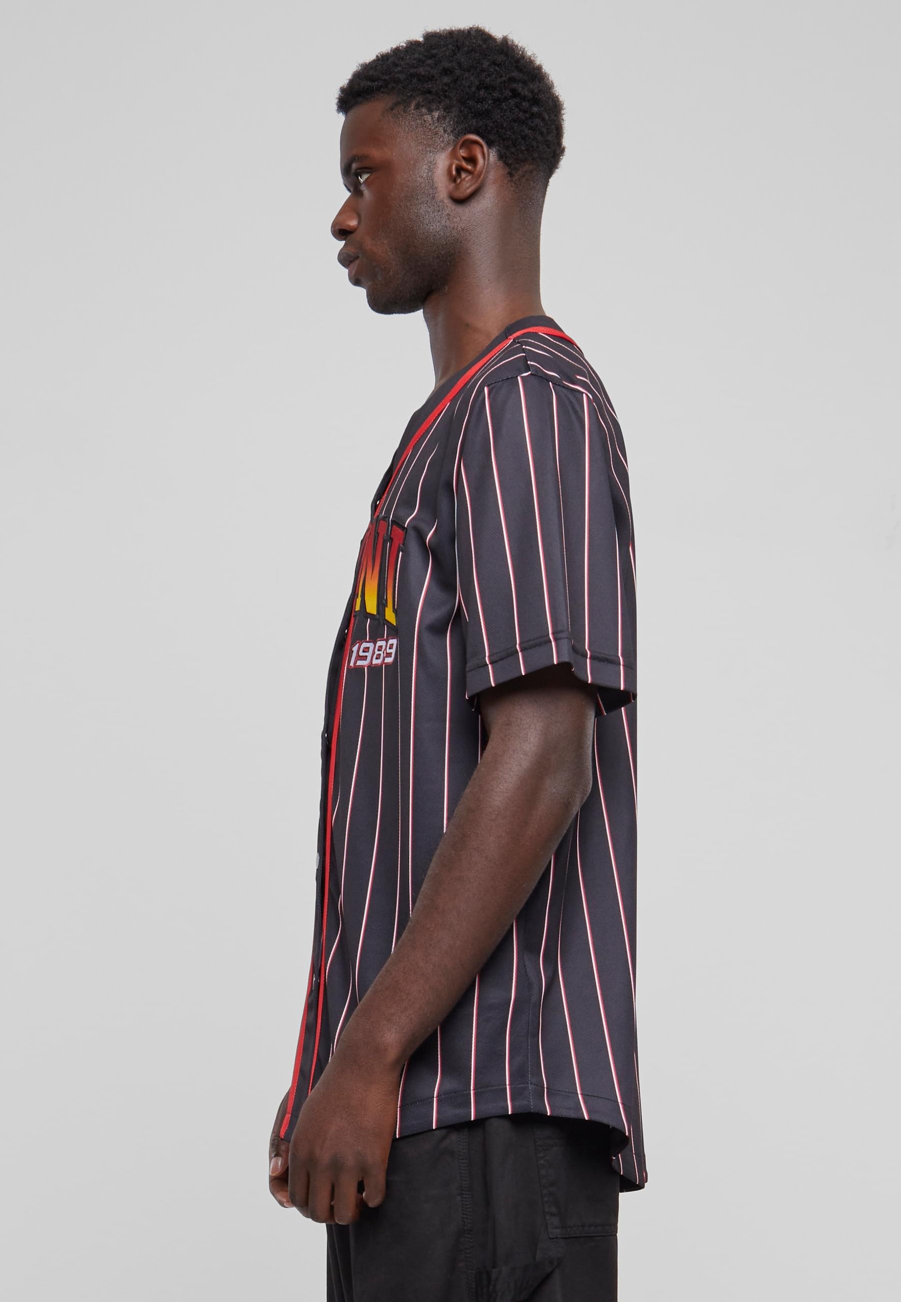 Karl Kani T-Shirt »Karl Kani Herren KM233-003-1 KK Serif Pinstripe Baseball Shirt«, (1 tlg.)