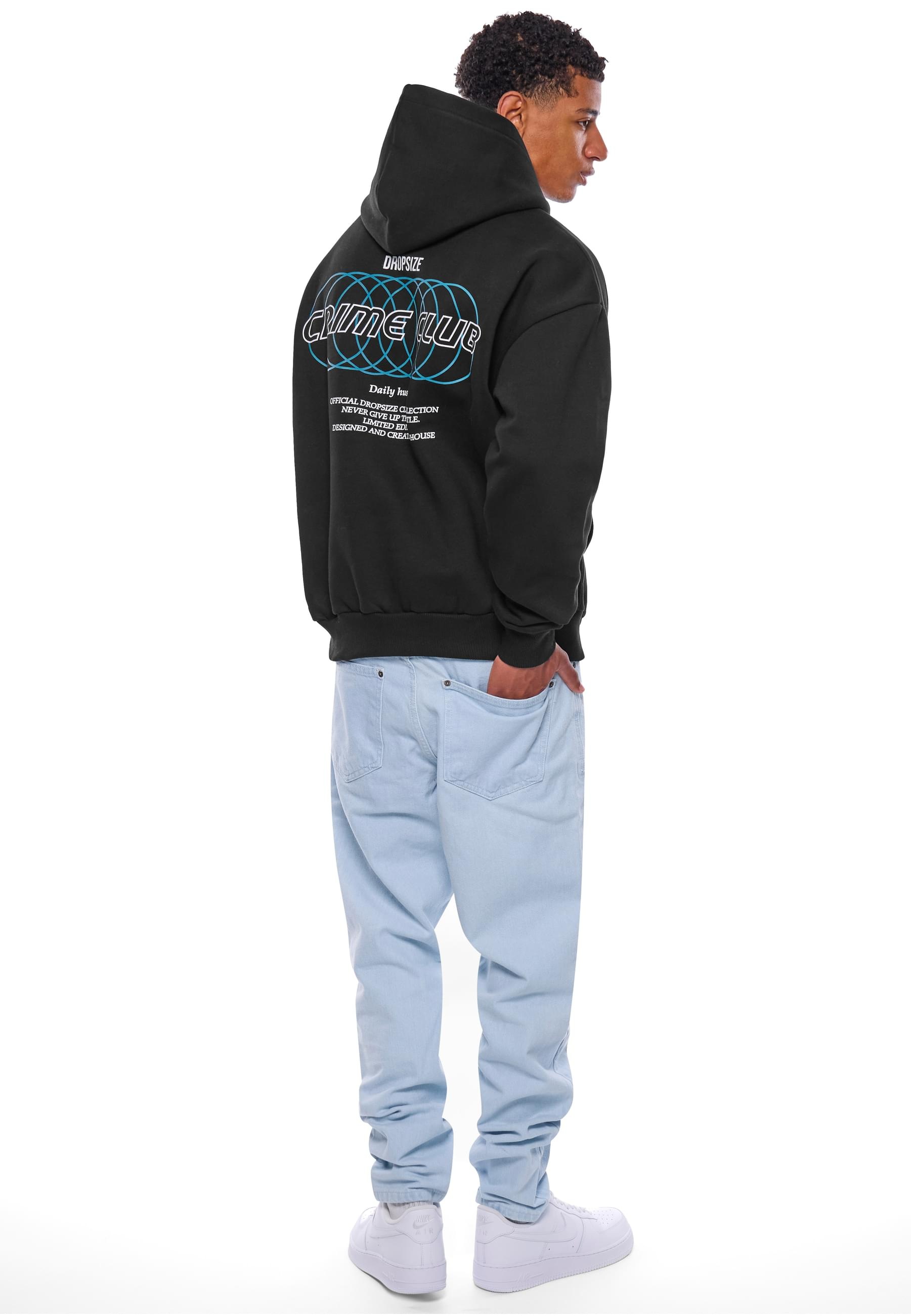 Dropsize Kapuzensweatshirt »Dropsize HEAVY OVERSIZE CRIME RINGS HOODIE«, 1 Stk.
