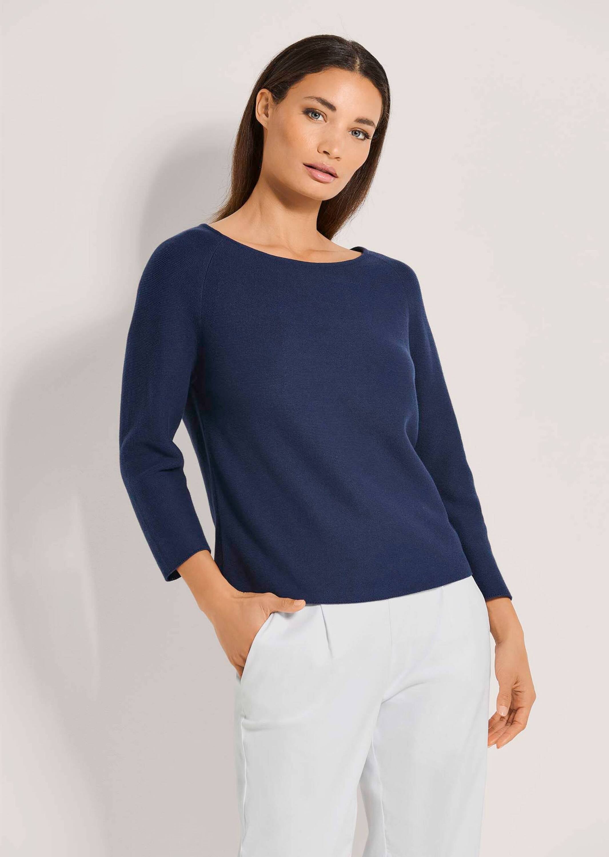 MADELEINE Longpullover »Pullover Pullover in modischer Kurzform«