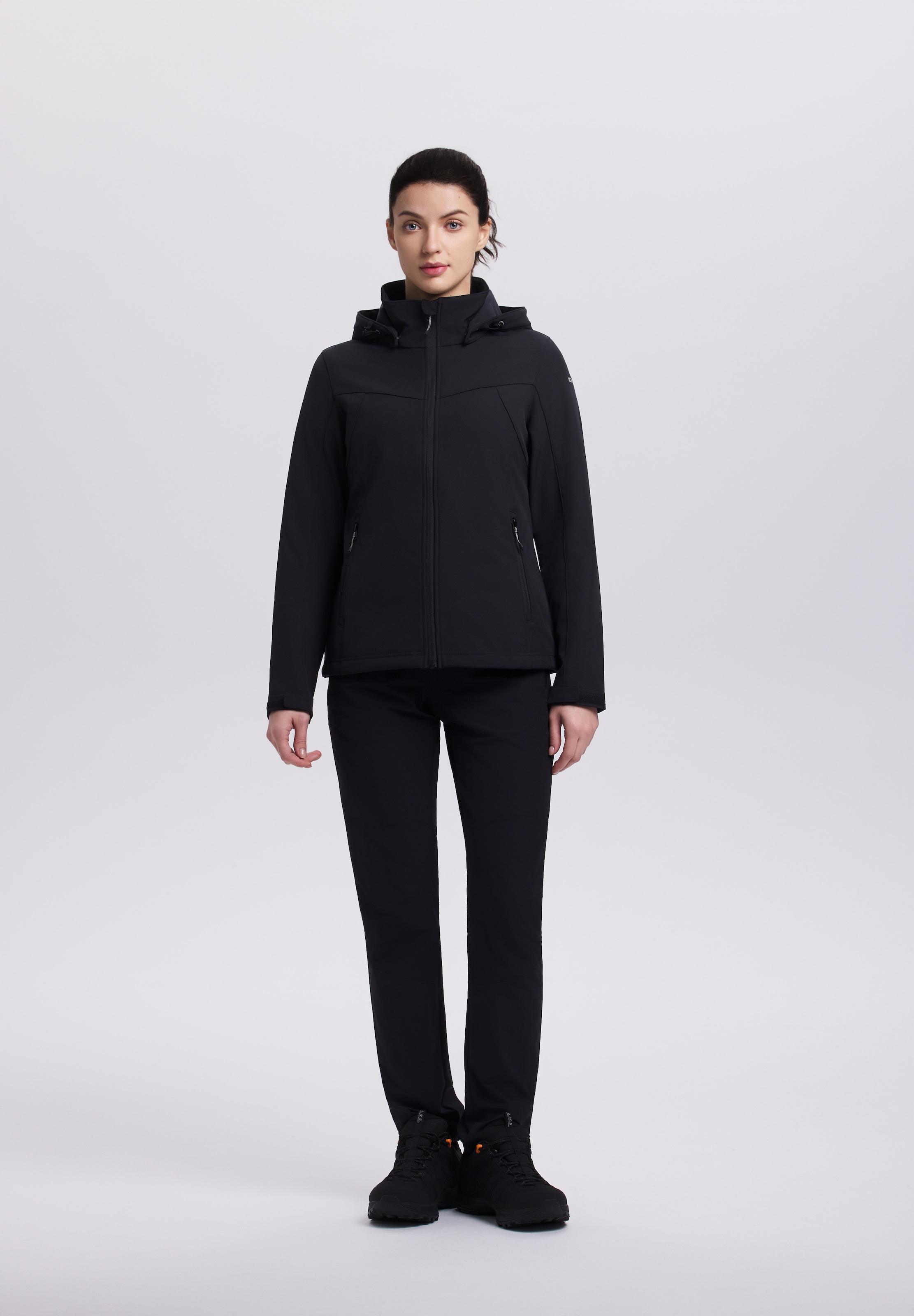 Icepeak Softshelljacke »BRENHAM« mit Kapuze mit abnehmbarer Kapuze, winddicht, wasserabweisend, atmungsaktiv