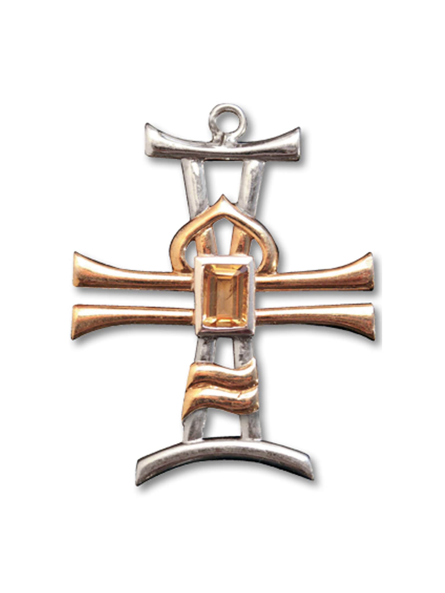Adelia´s Amulett »Amulett Anhänger Briar Edelsteine mit Citrin Equilibra«, Equilibra mit Citrin - Für Ausgeglichenheit