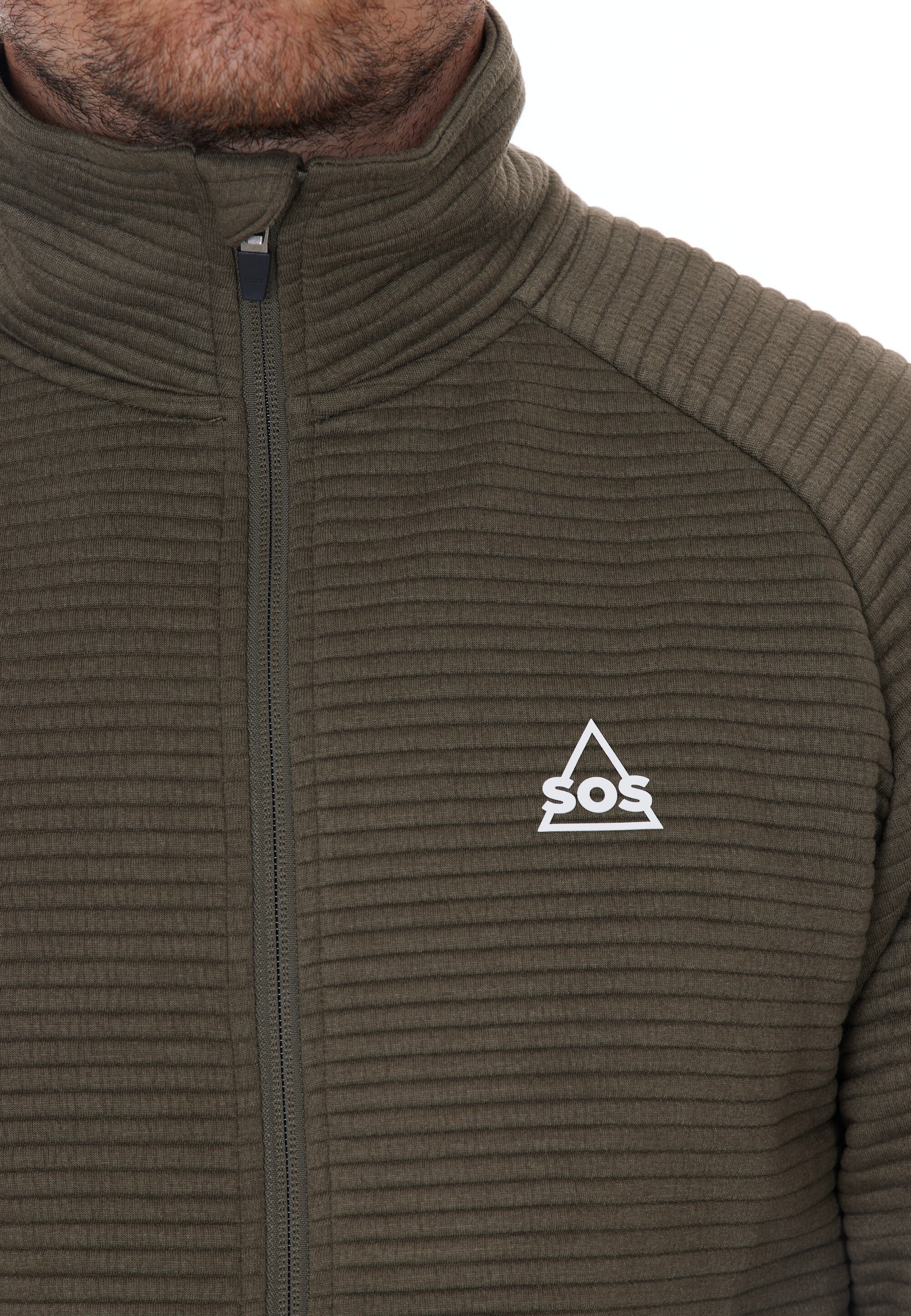 SOS Sweatjacke »Muju«, mit stilvollem Logodetail