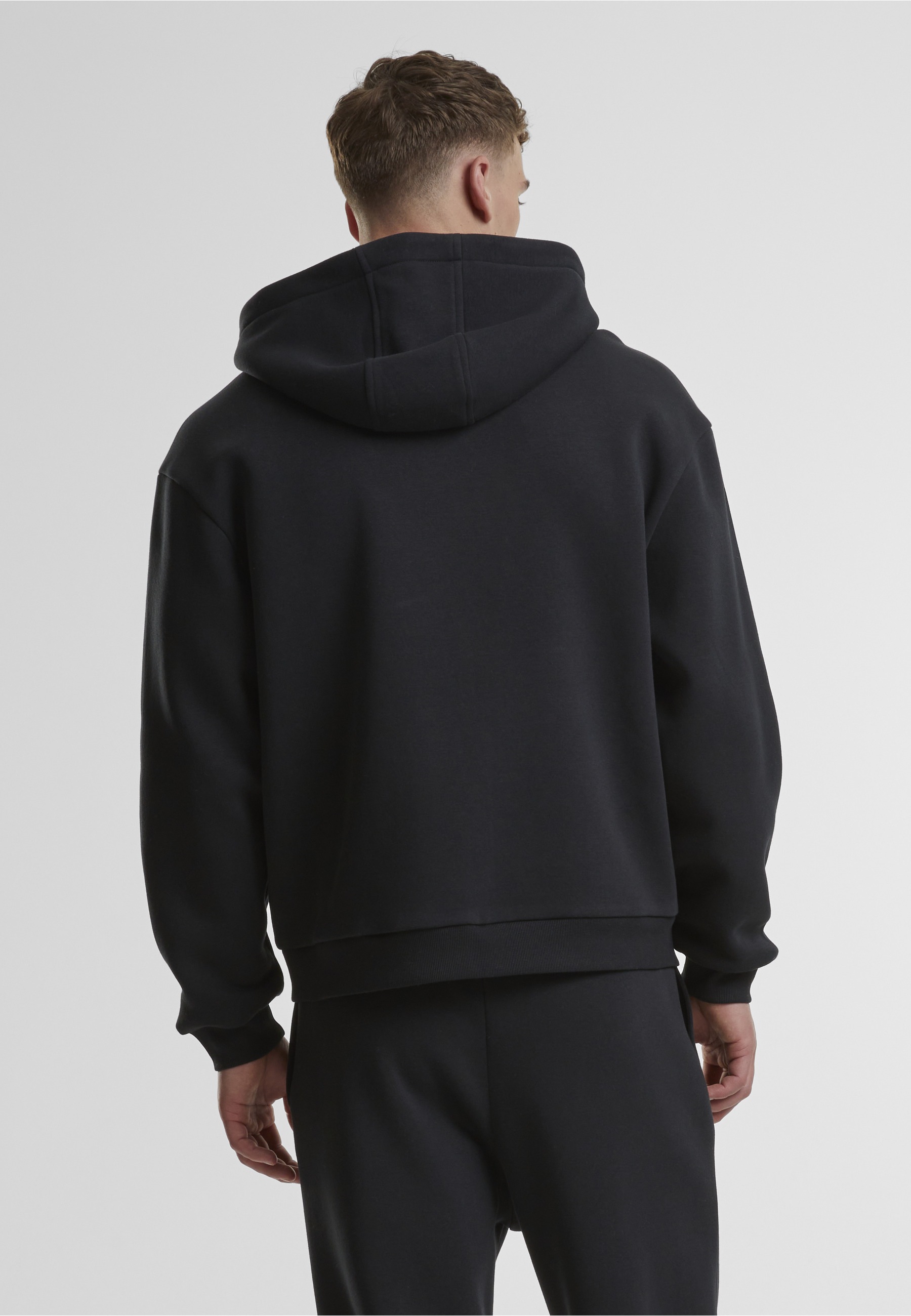 Urban Classics Sweat-shirt à Zip Fluffy Black 4XL Homme 3