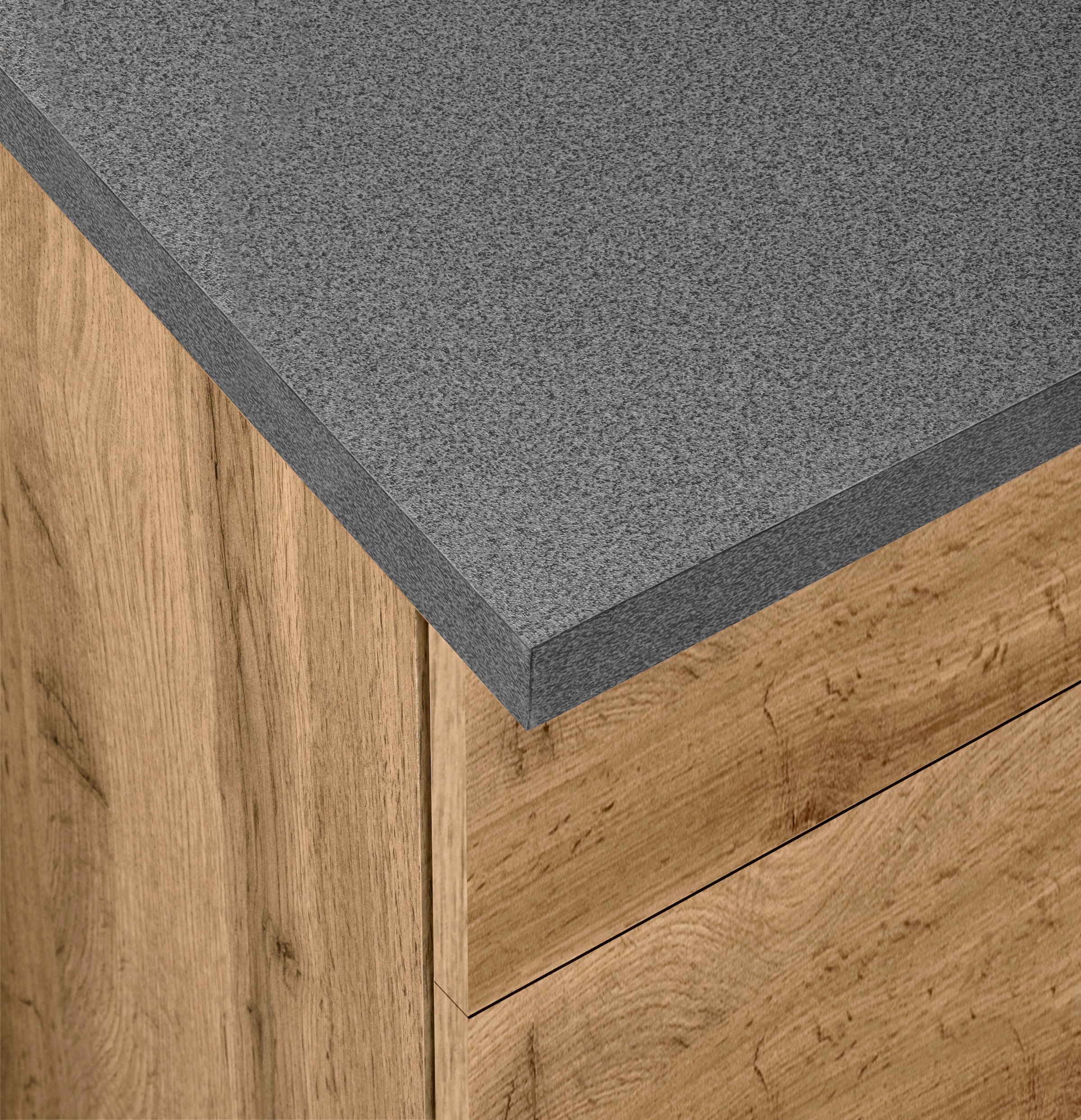 KOCHSTATION Küchenzeile »KS-Colmar« mit E-Geräten, Breite 330 cm