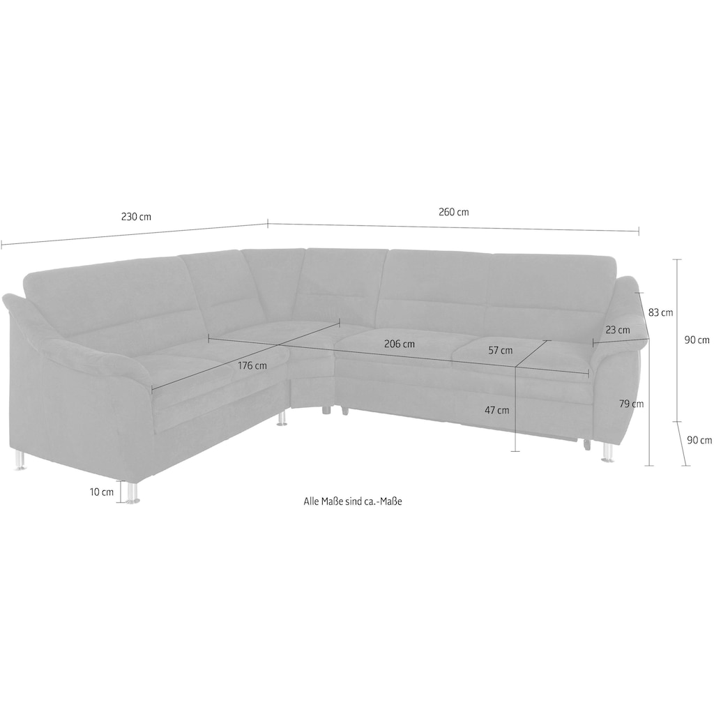 Places of Style Ecksofa »Cardoso L-Form«