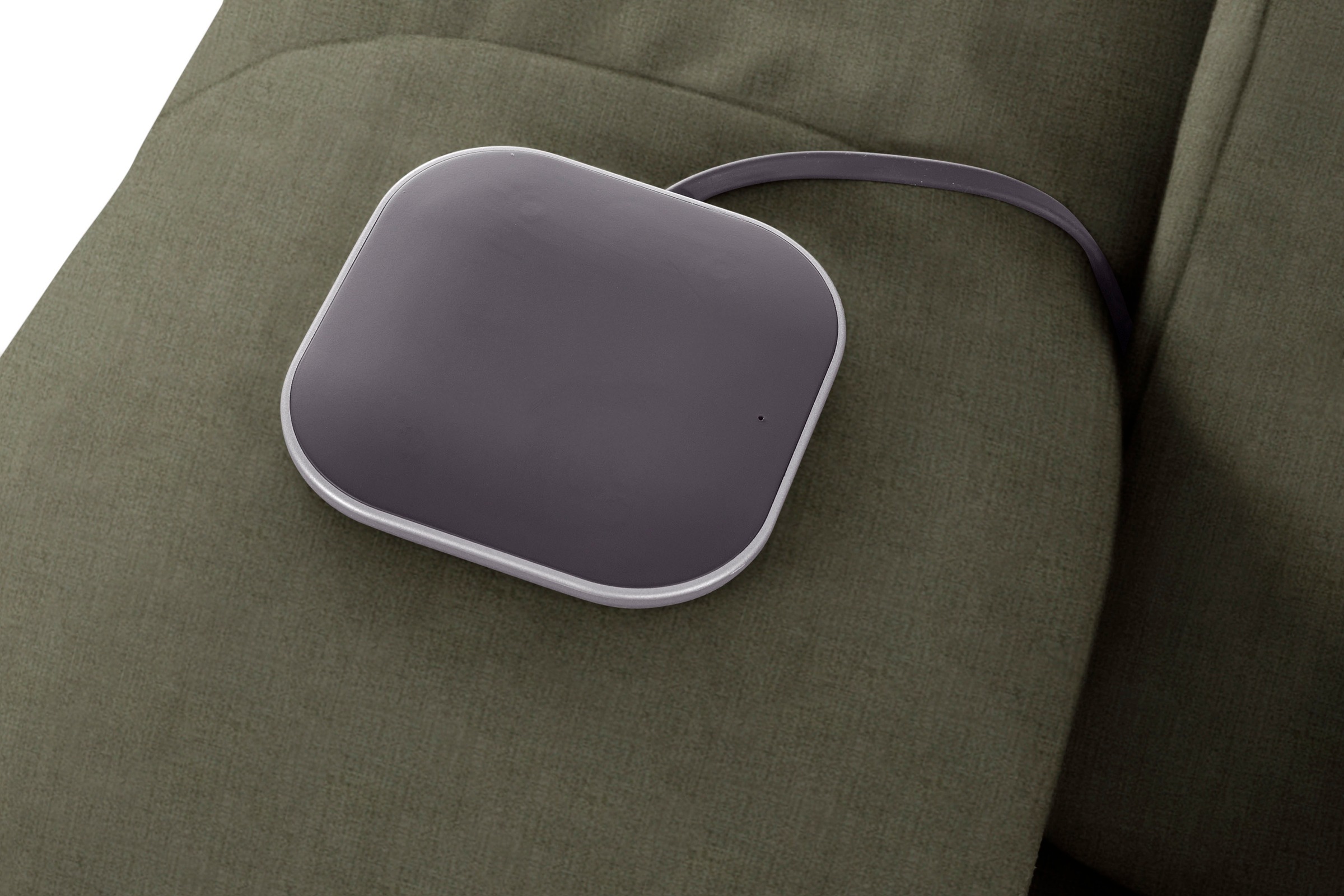 COTTA Ecksofa »Mia L-Form mit 3 Zierkissen«, wahlweise mit Bettfunktion, Bettkasten, Beleuchtung & Wireless-Charger