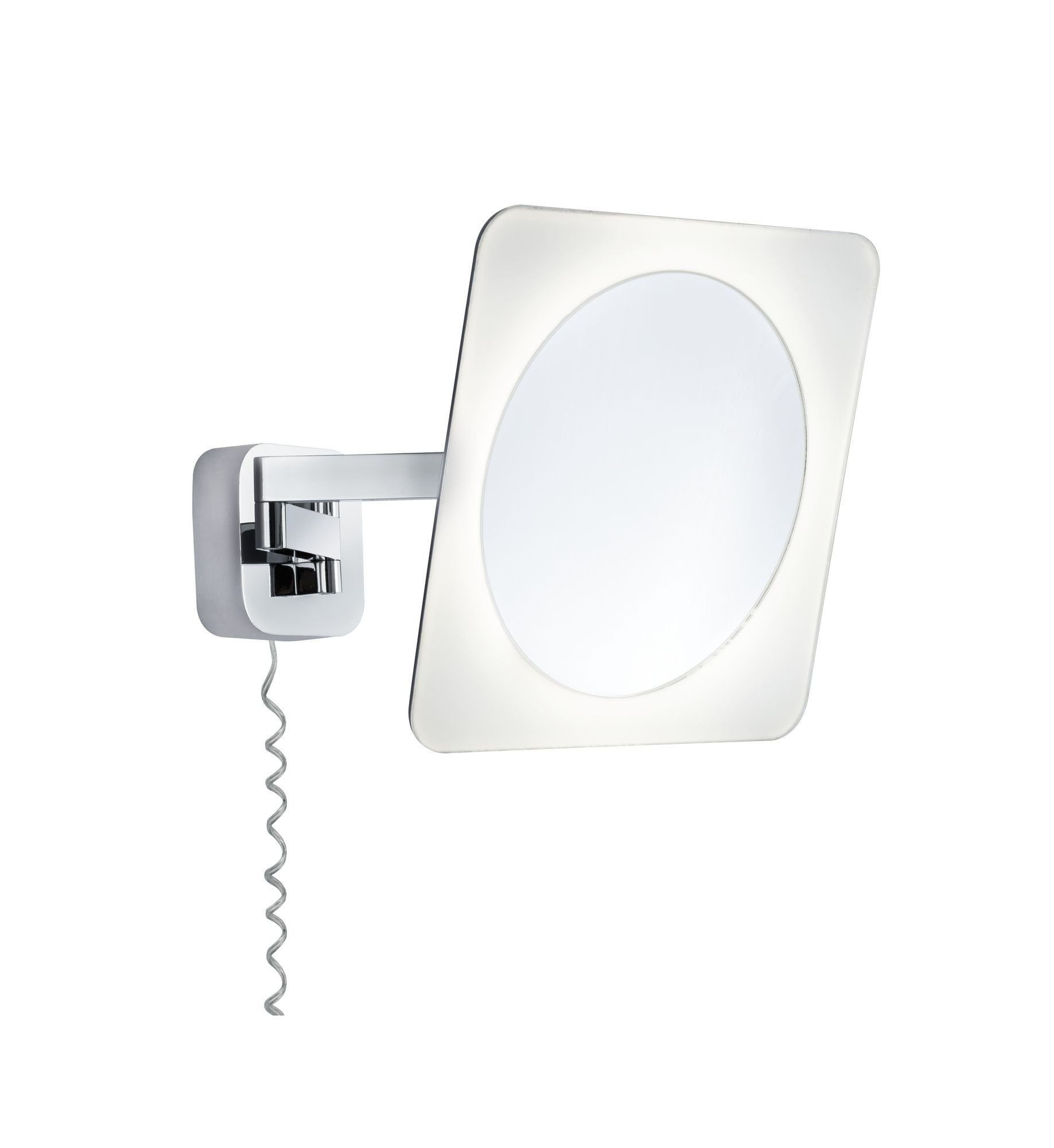 Paulmann LED Wandleuchte Kosmetikspiegel Bela 5,7W Chrom Weiß Spiegel Metall, 1 St., Warmweiß