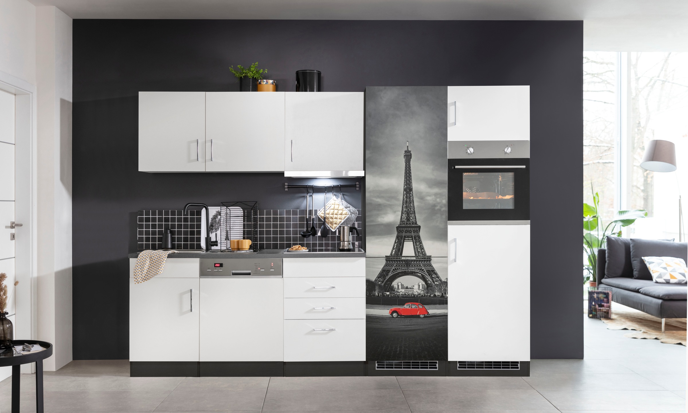 HELD MÖBEL Küchenzeile »Paris«, mit E-Geräten, Breite 290 cm kaufen | BAUR