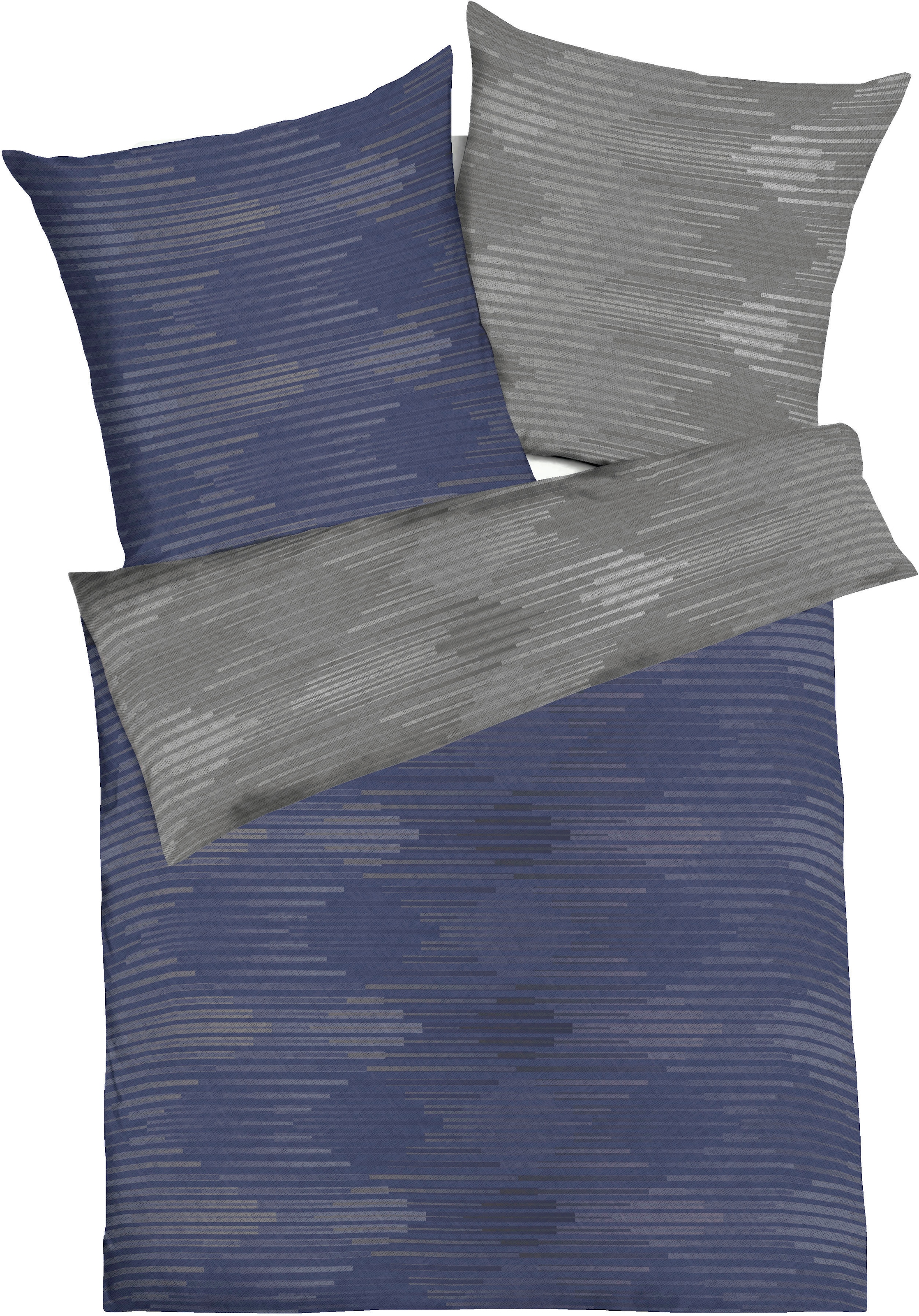Kaeppel Wendebettwäsche "Ikat" 3 Stk. tlg. angenehm wärmend günstig online kaufen