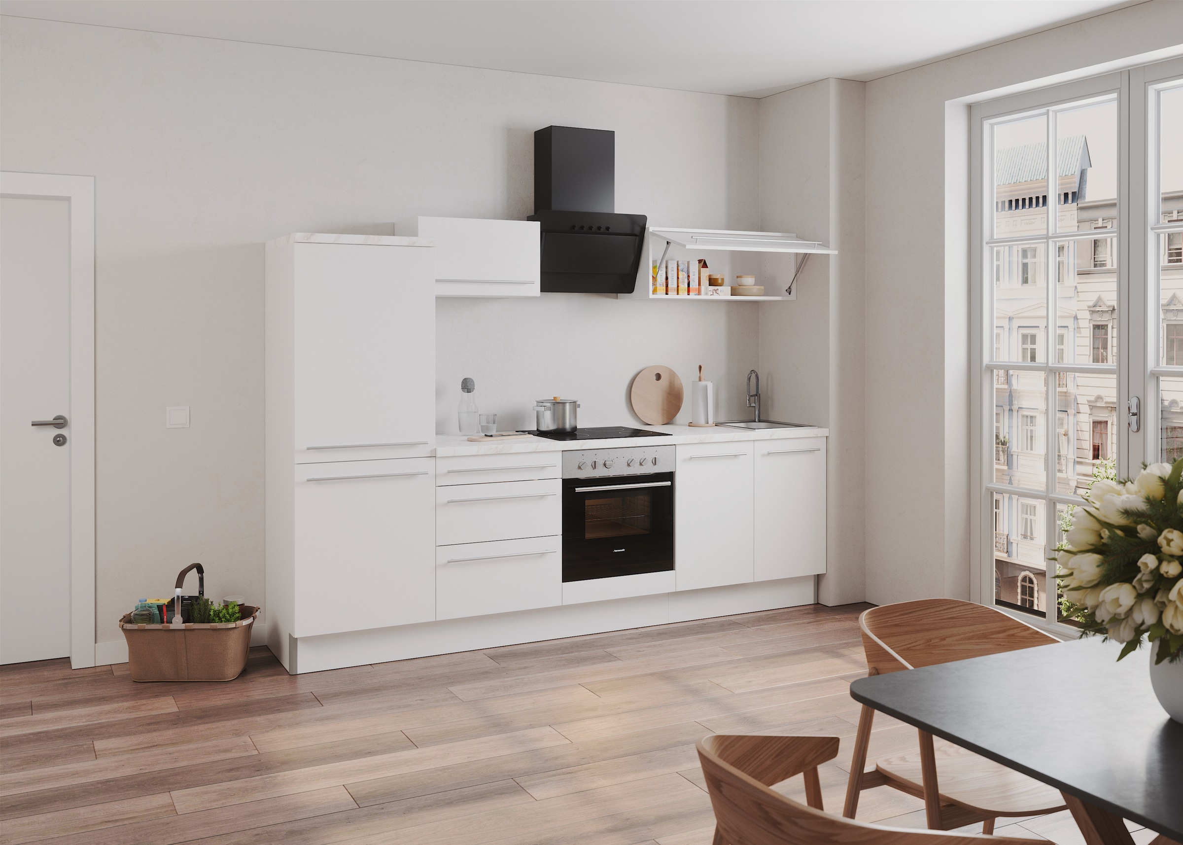 KOCHSTATION Küche "KS-Bern2", Breite 270 cm, wahlweise mit E-Geräten, Seite günstig online kaufen