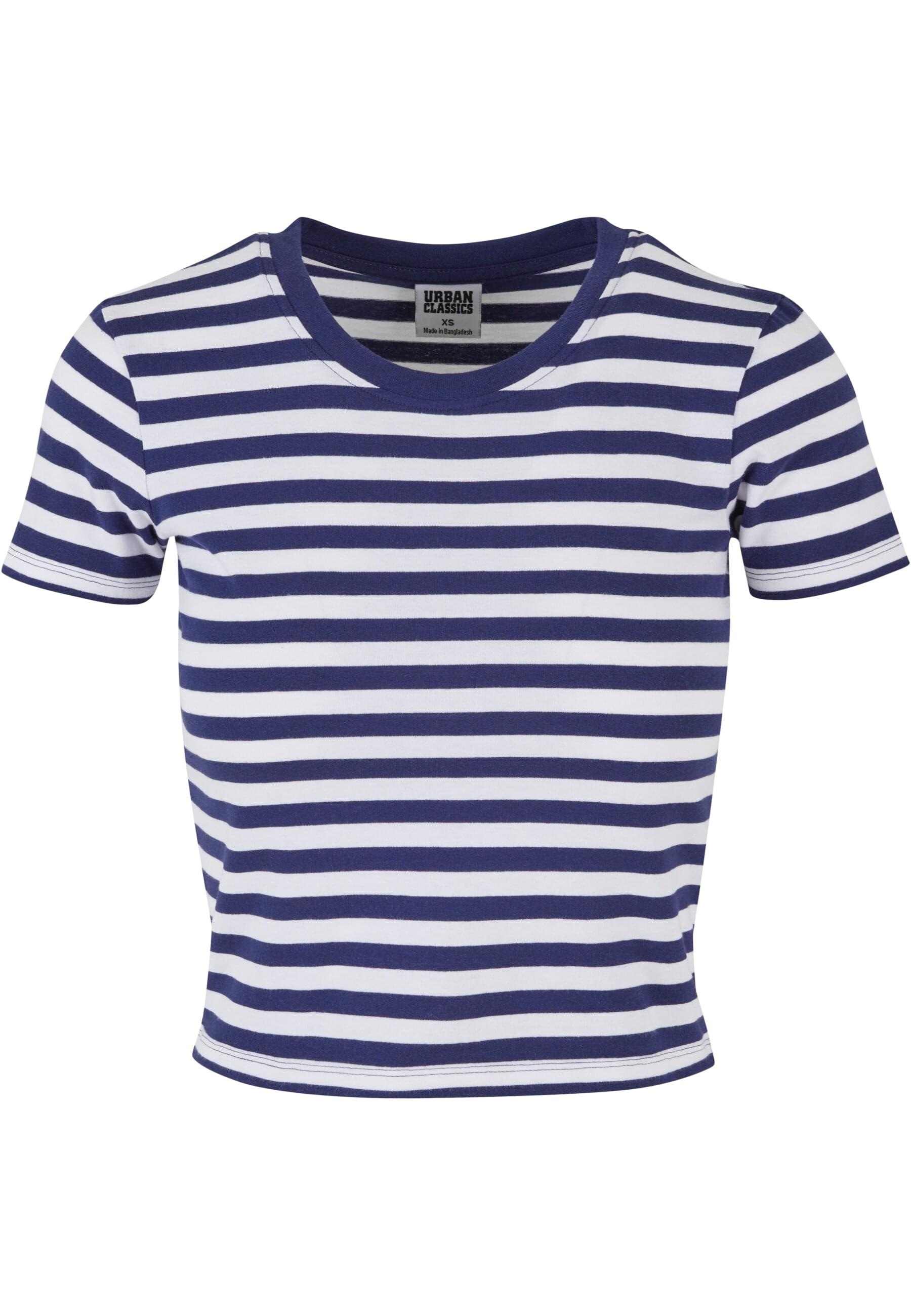 URBAN CLASSICS T-Shirt "Urban Classics Damen Ladies Short Striped Tee", (1 günstig online kaufen