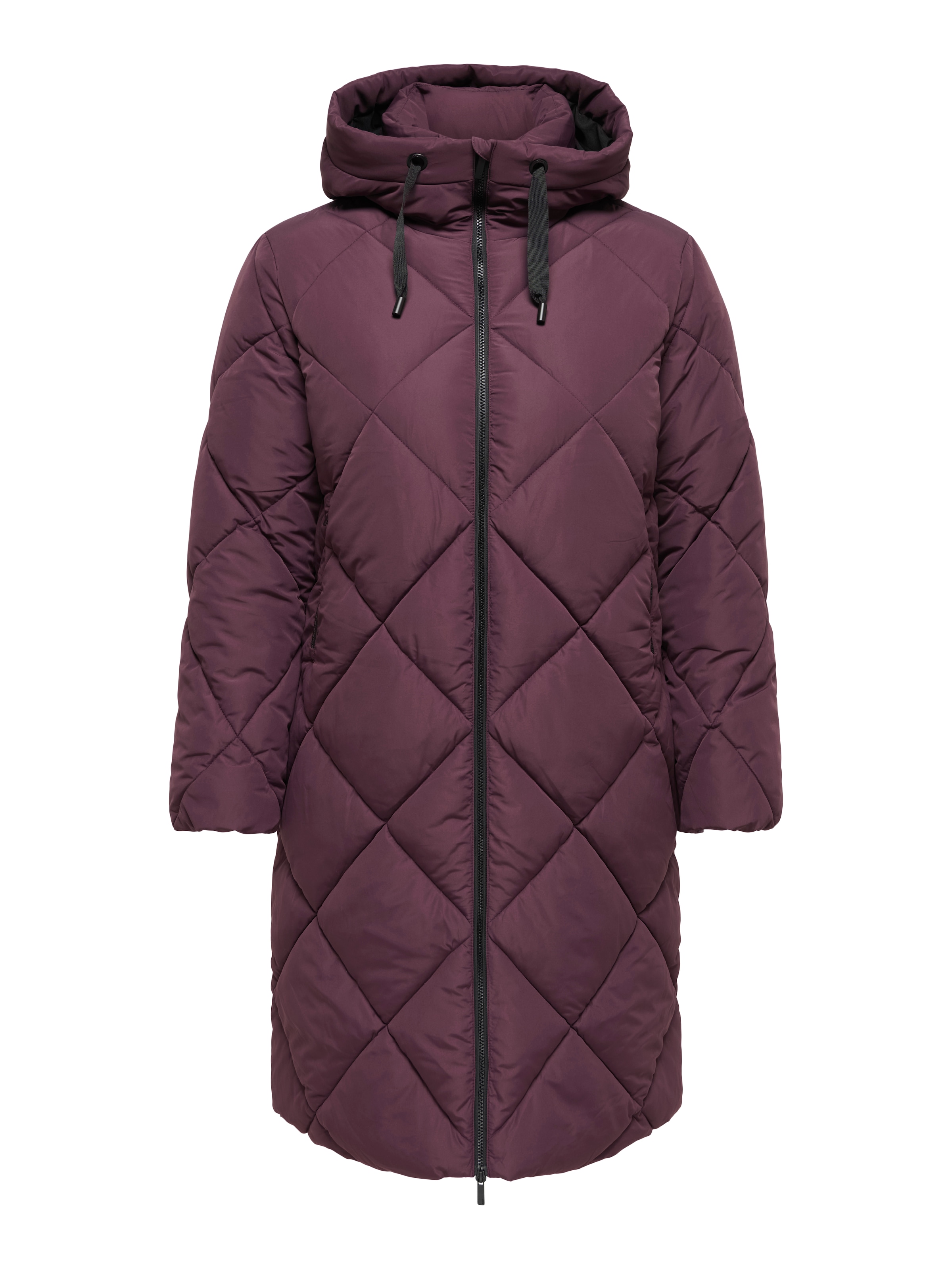 ONLY CARMAKOMA Steppmantel »CARMAGGI LONG HOOD PUFFER OTW« Kunstfaser