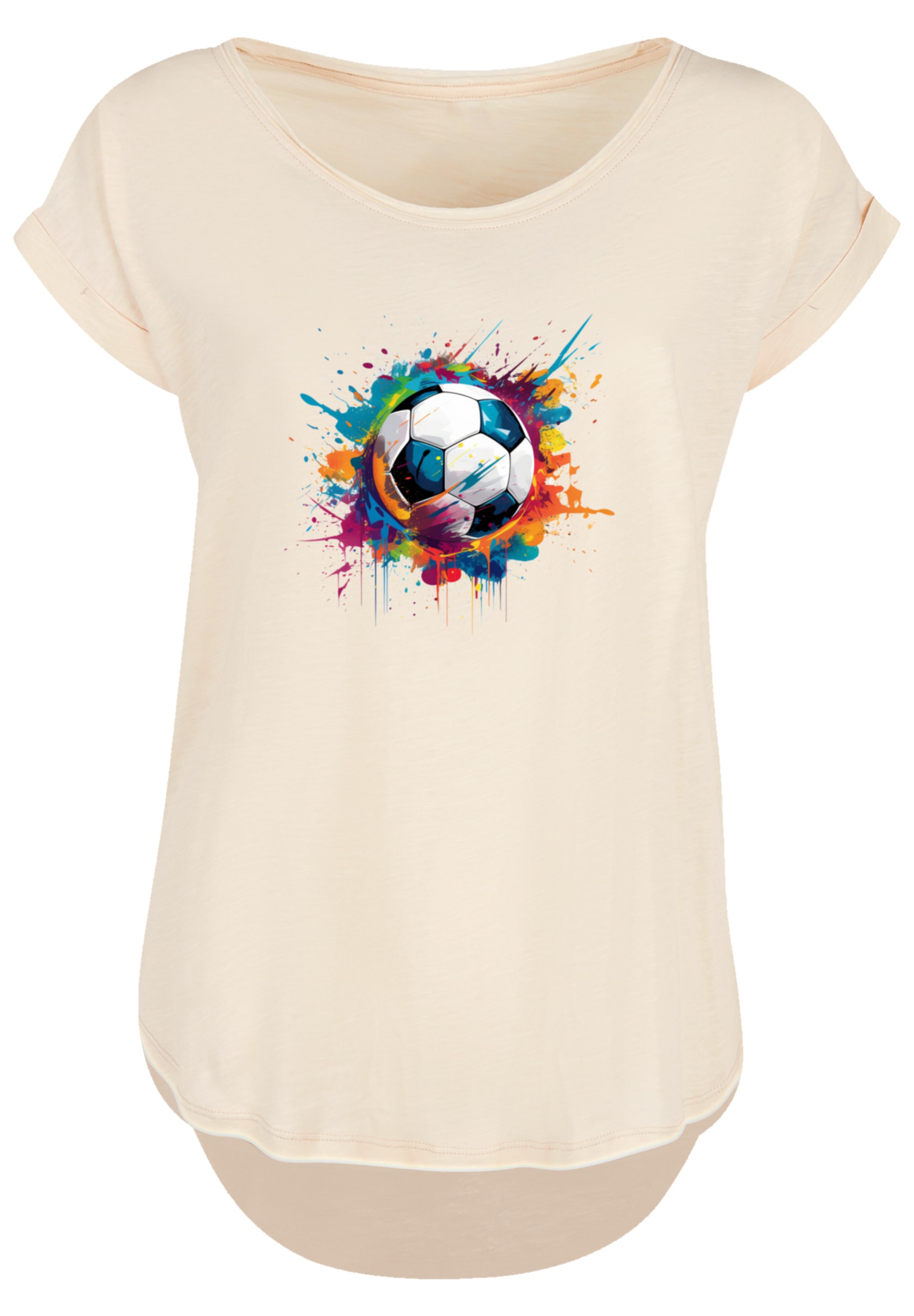 F4NT4STIC T-Shirt »Bunte Fußball Grafik« Premium Qualität