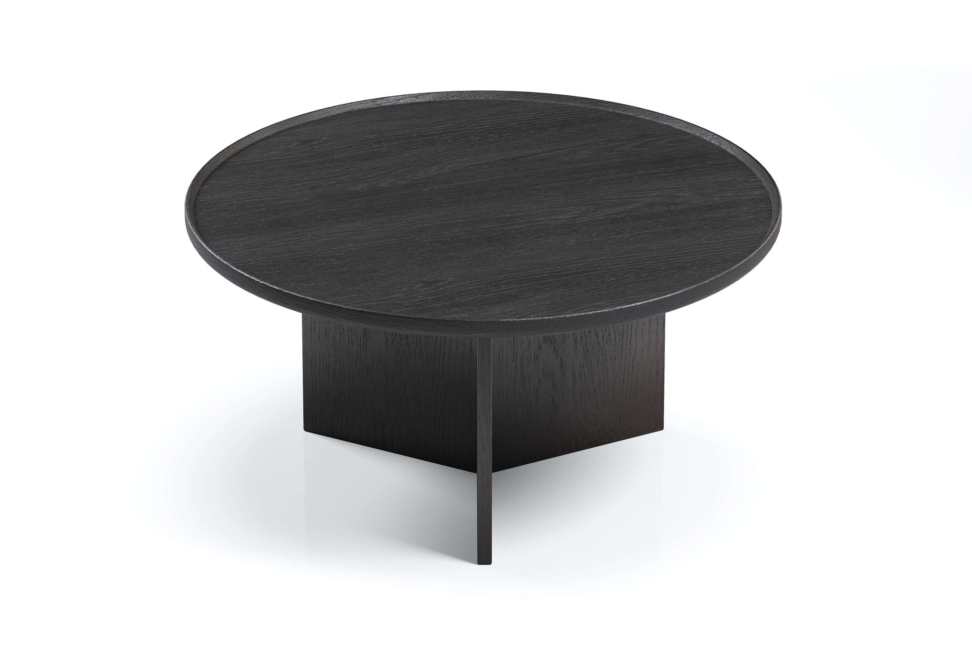 Woodman Couchtisch »Cala« 83/83/42 cm,  Breite 83 cm, rund, Tischplatte aus massiver Eiche, FSC® zertifiziert