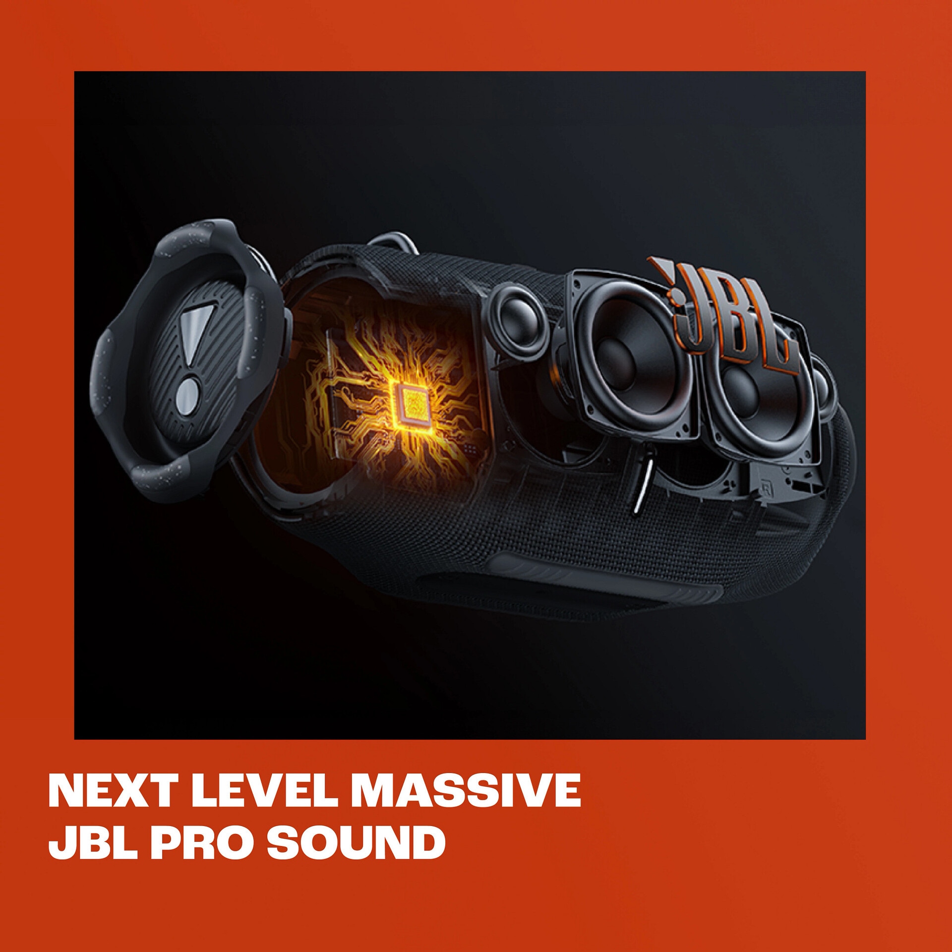 JBL Bluetooth-Lautsprecher »XTREME 4 - tragbarer wasserdichter Lautsprecher mit Schultergurt«, machtiger JBL Pro Sound, ohne Ladeadapter