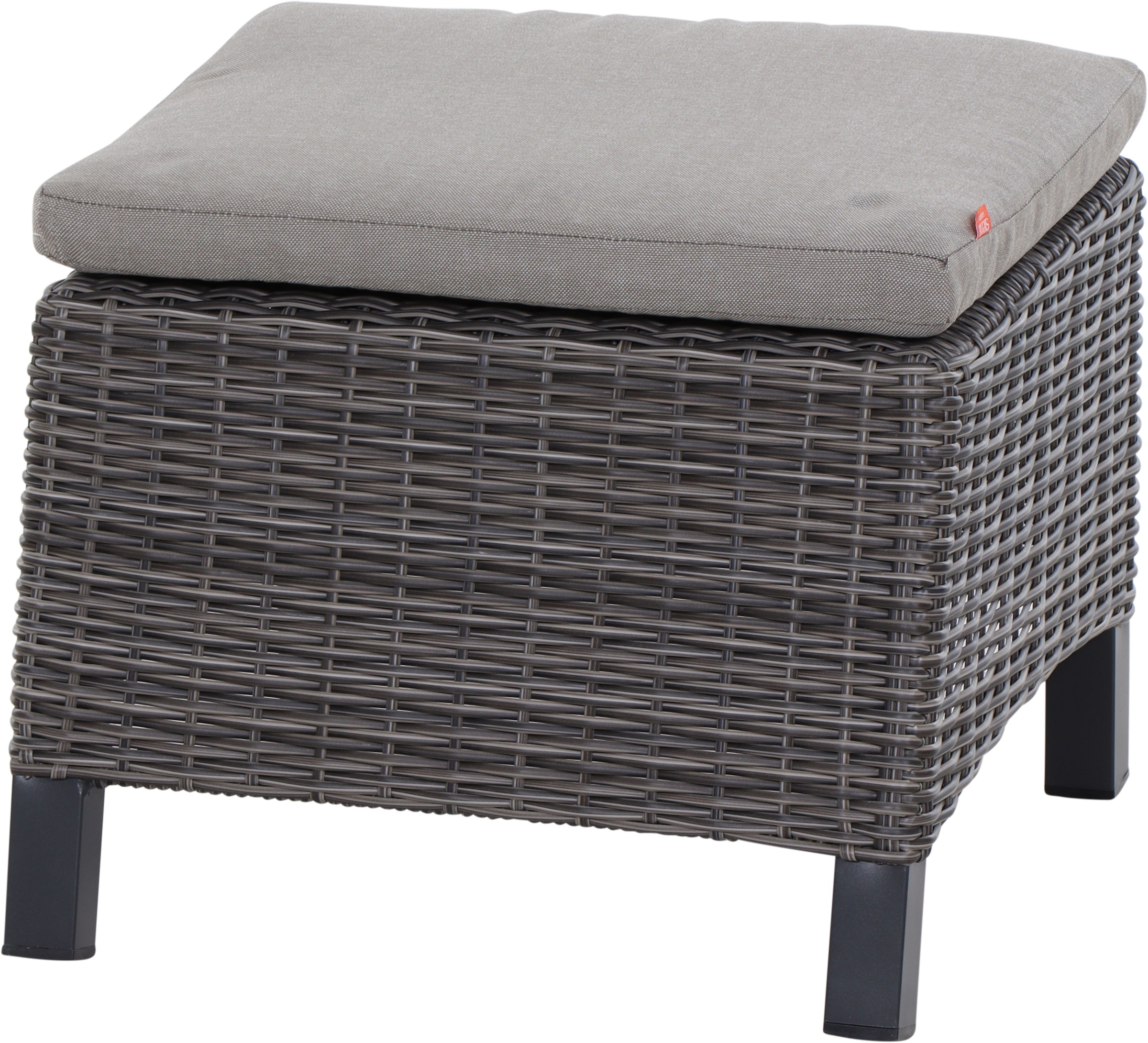 Siena Garden Hocker »CORIDO« Gestell Aluminium, Gardino®-Geflecht, matt anthrazit/charcoal-grey