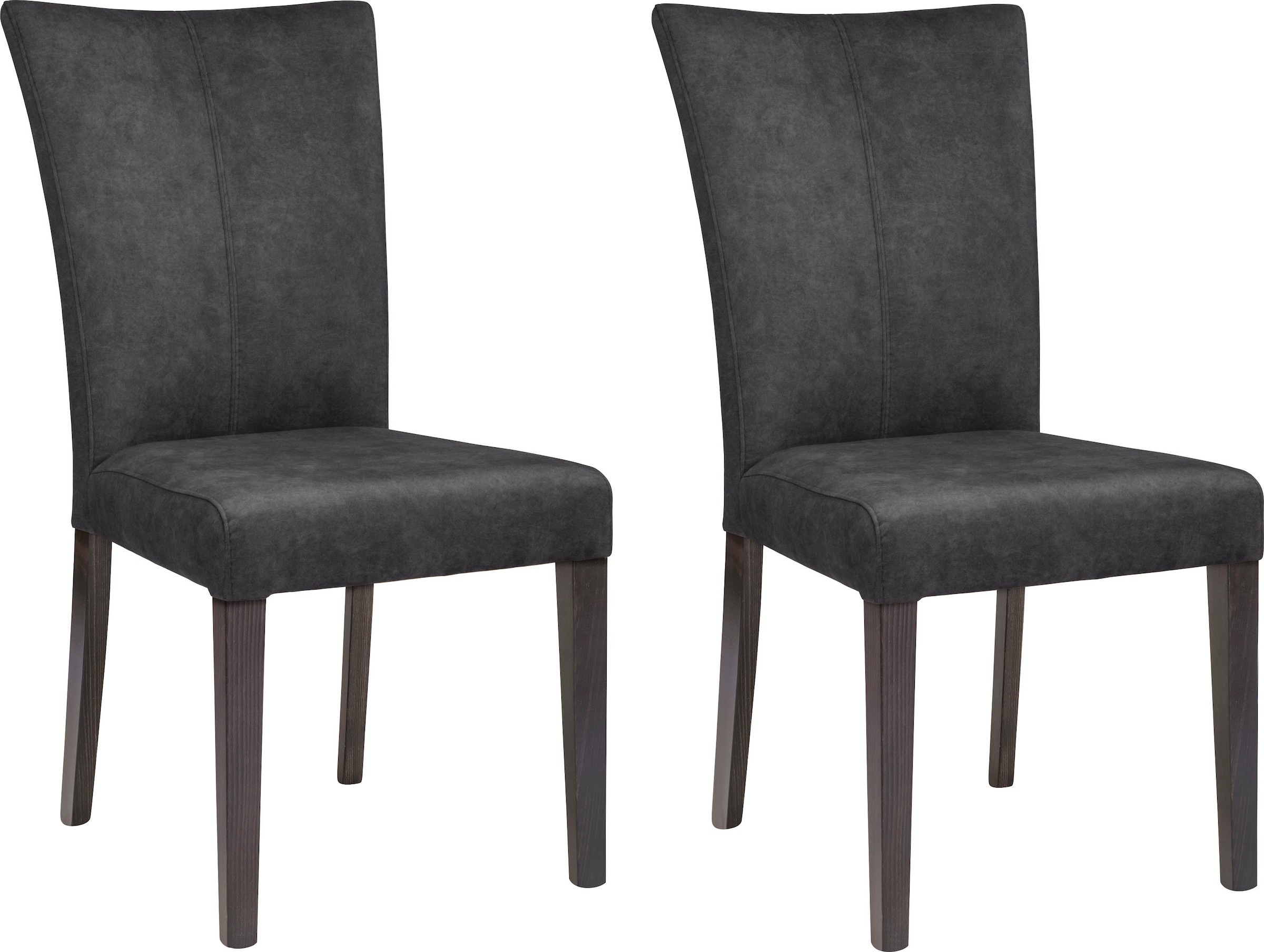 Home affaire 4-Fußstuhl "Aspen" (Set) 2 Stk. Samtvelours Beine aus massiver günstig online kaufen