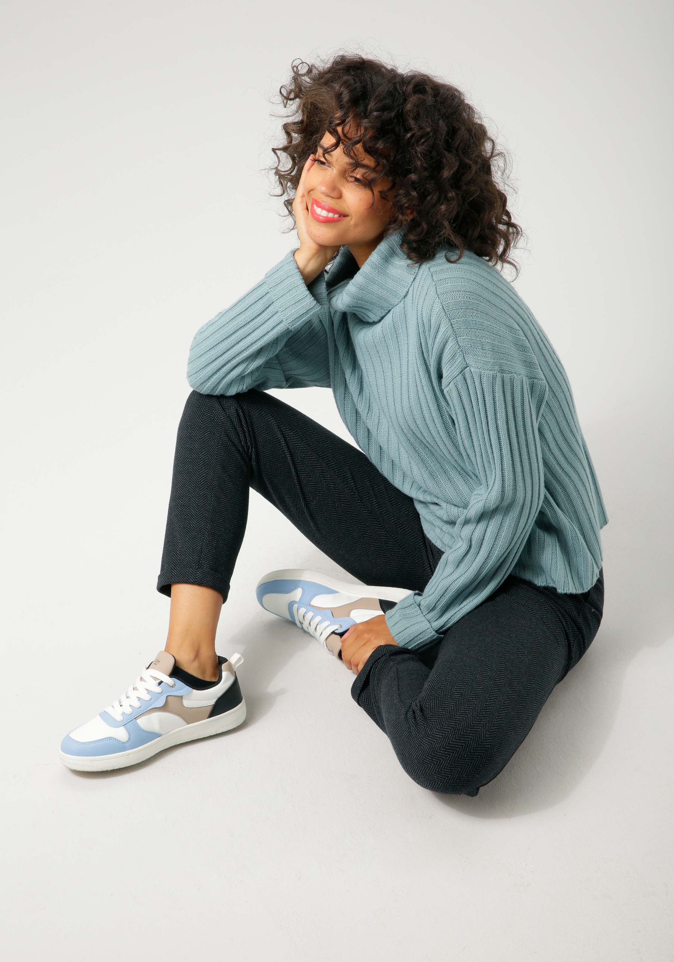 Aniston CASUAL Strickpullover, in Streifen-Optik - NEUE KOLLEKTION