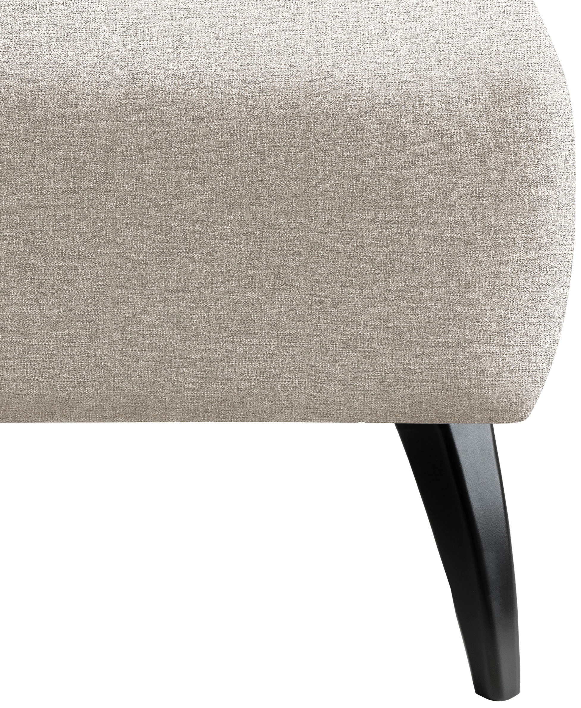 INOSIGN Polsterhocker »Colori«, Holzfußfarbe wählbar, verschiedene Stoffe, hochwertige Stoffqualität
