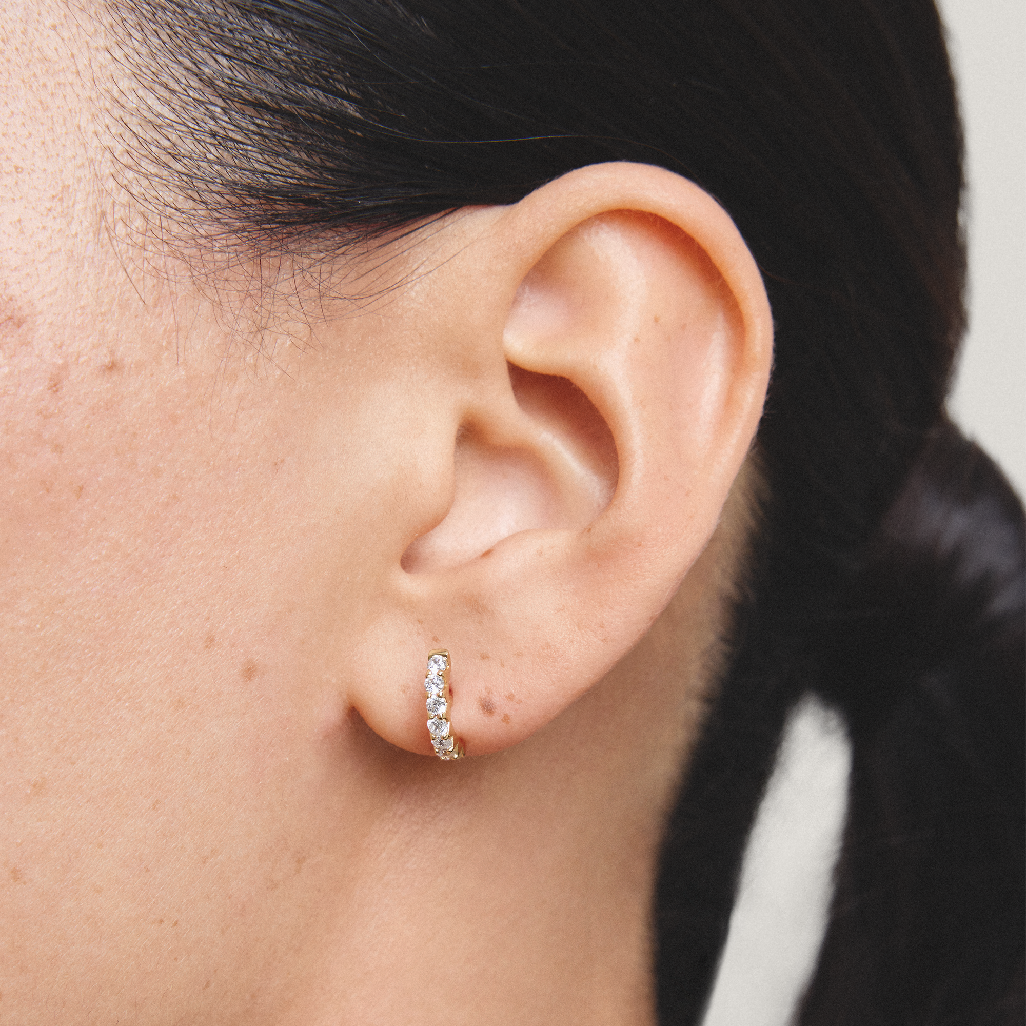 THOMAS SABO Paar Ohrstecker »gebogen mit Zirkonia« mit Zirkonia (synth.)