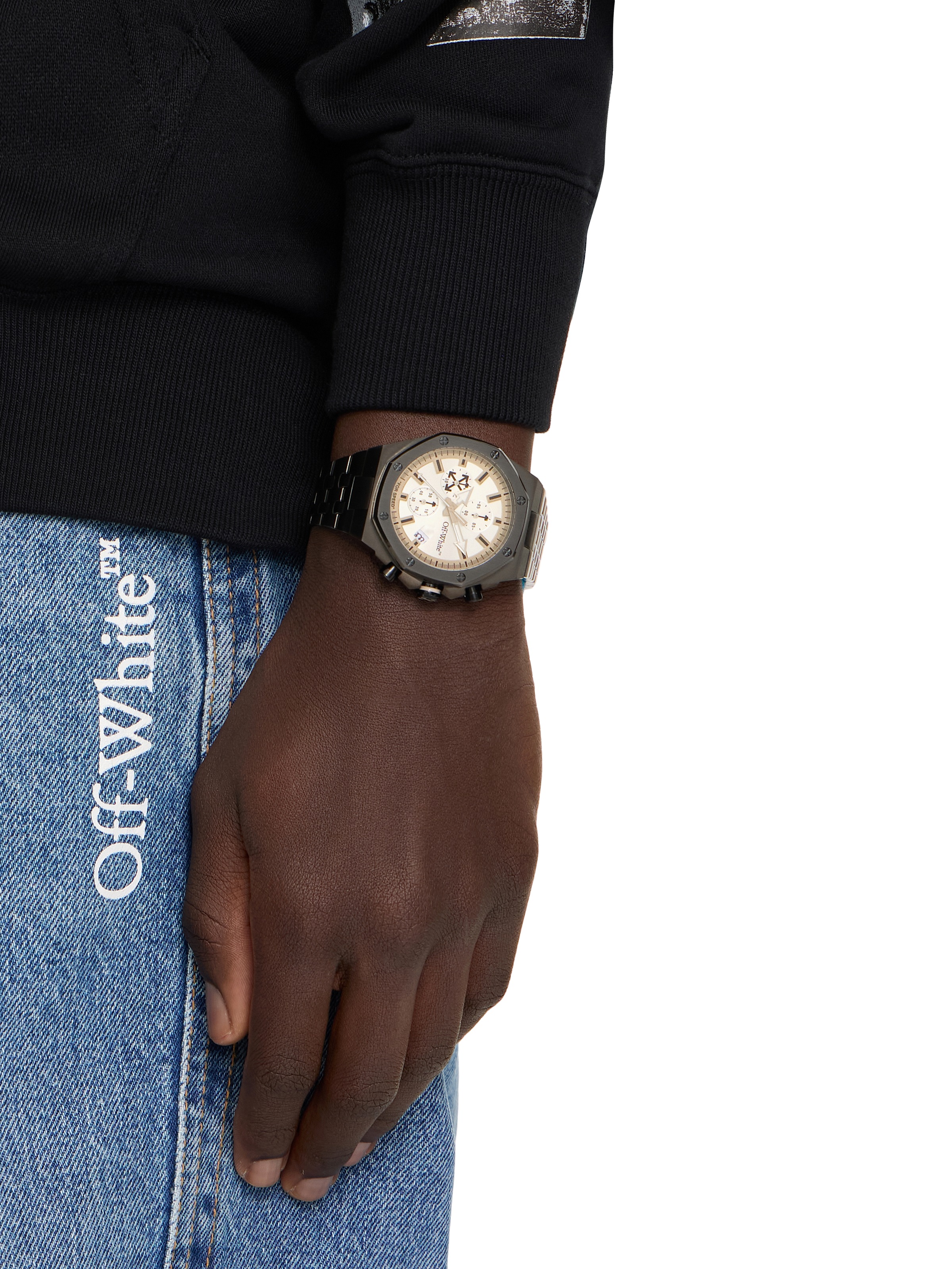 OFF-WHITE Chronograph »HIGH FREQUENCY« Quarzuhr, Armbanduhr, Herrenuhr, Edelstahlarmband, analog