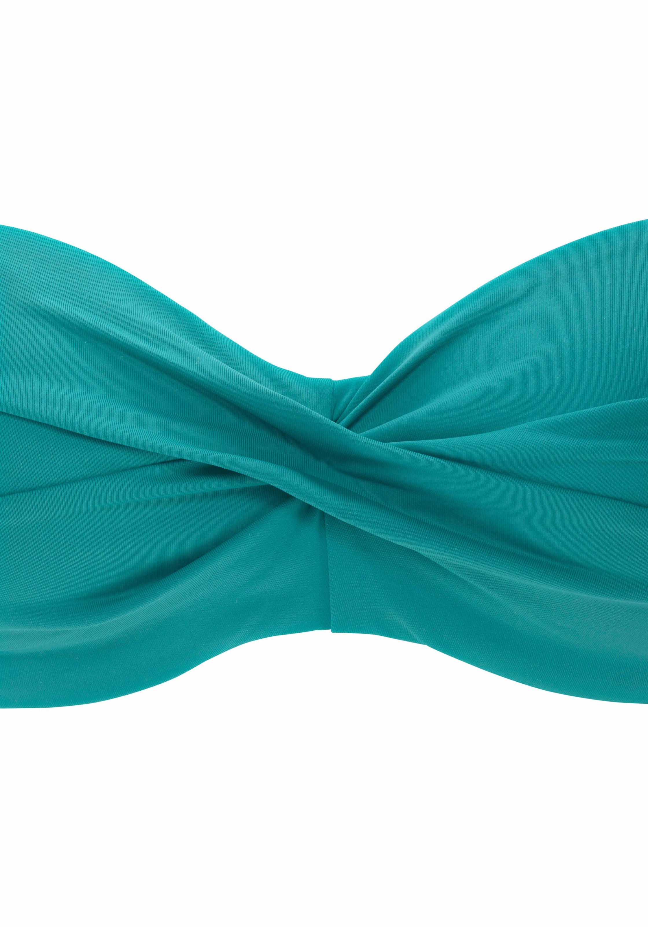 s.Oliver Bandeau-Bikini-Top »Spain«, in unifarben mit Wickeloptik
