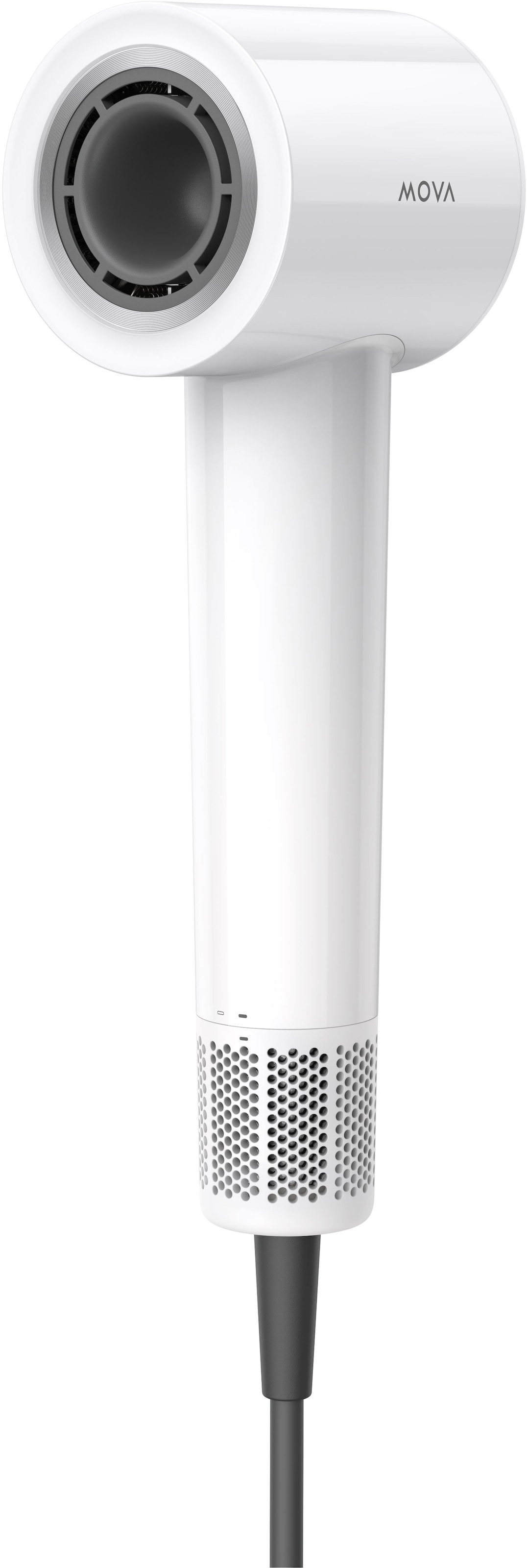 Mova Haartrockner "Mova Turbo High-Speed Hair Dryer" 1.600 W 0 Aufsätze 200 Mio. negative Ionen, leiser Betrieb (59 dB), nur 330 g Gewicht