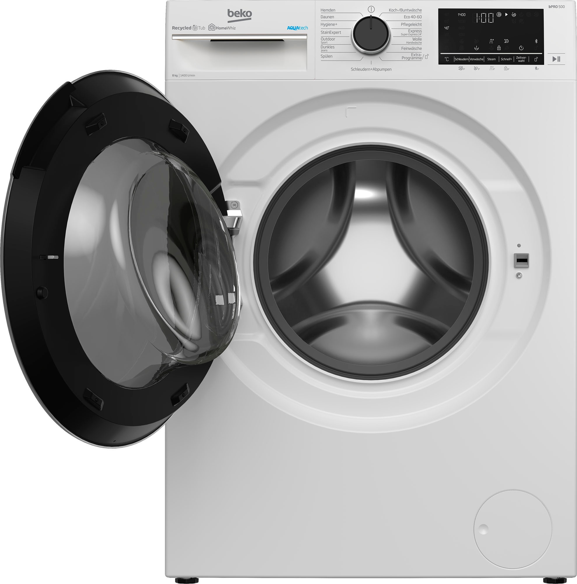 BEKO Waschmaschine »B5WFU58418W«, B5WFU58418W, 8 kg, 1400 U/min