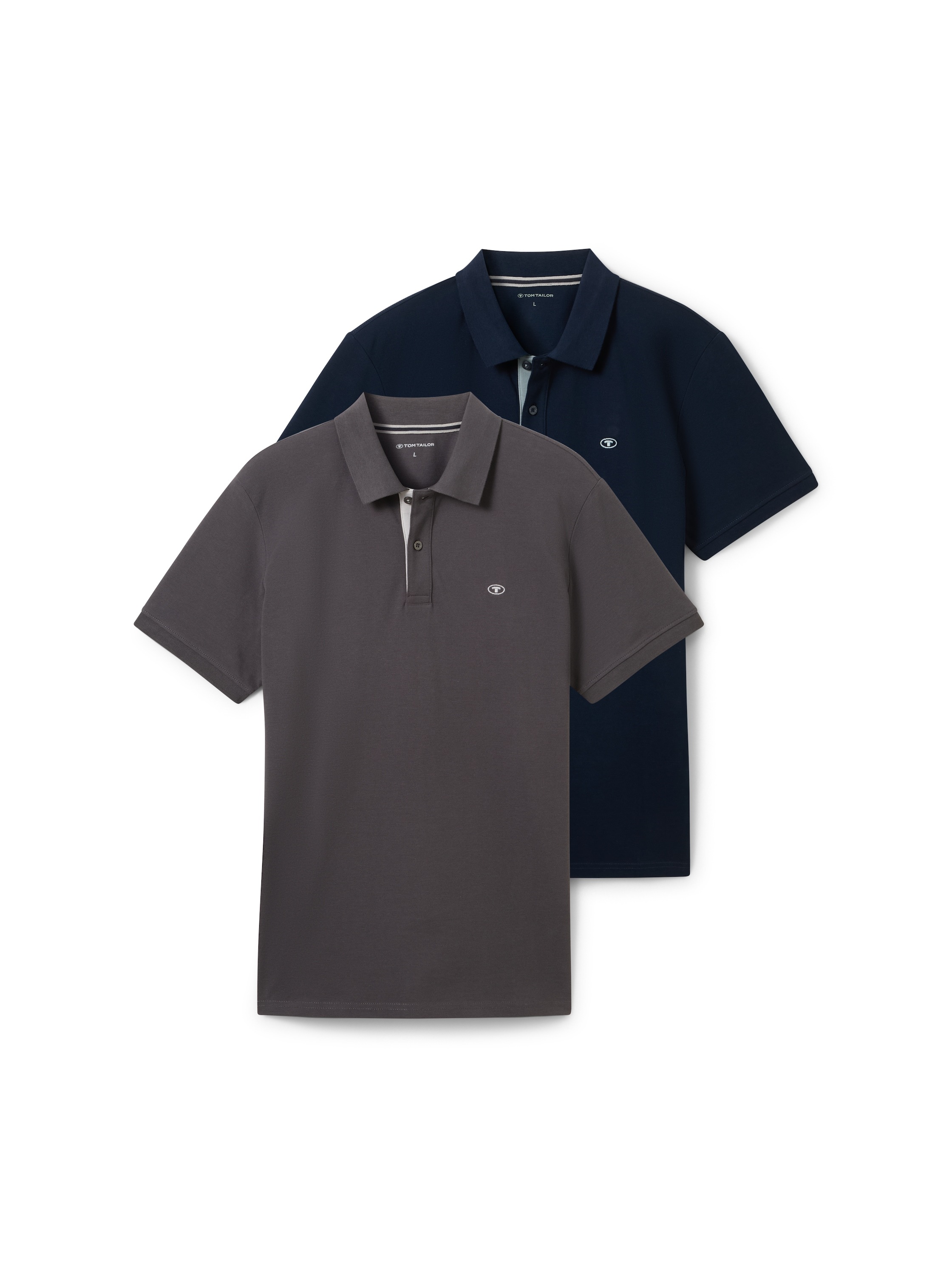 TOM TAILOR Poloshirt Packung, 2 Stk. tlg. im Doppelpack günstig online kaufen