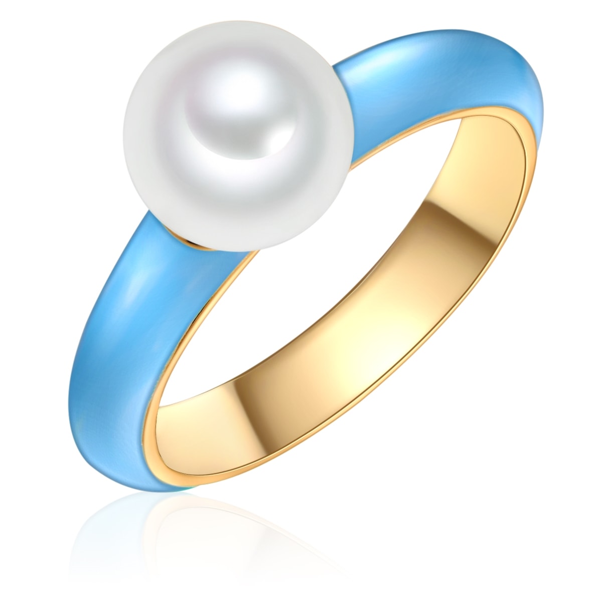 YOKOAMII Y116 Pearl Ring Yellow Gold Size 54
