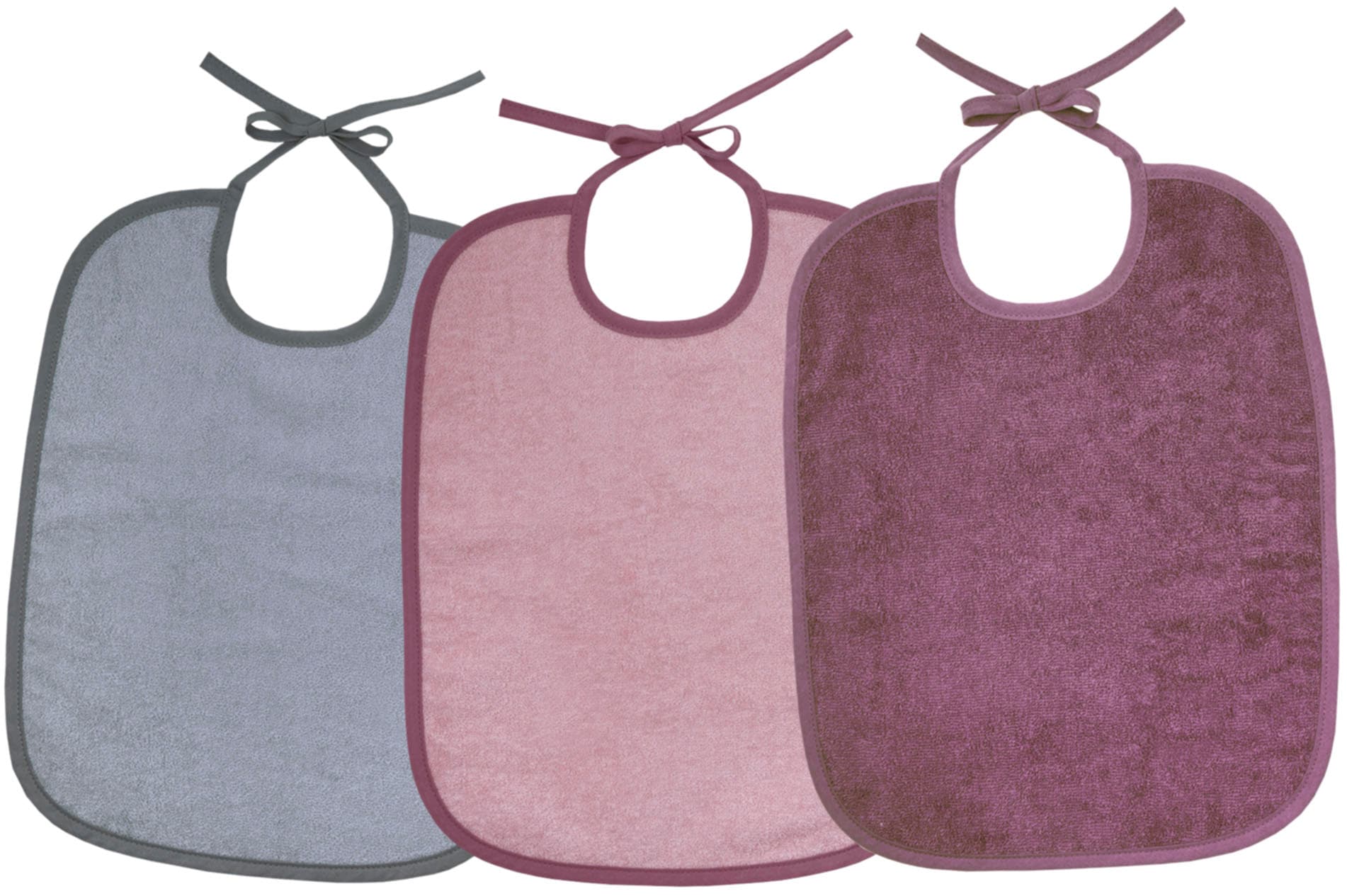 Wörner Lätzchen "Bindelätzchen 3er Pack 32x40 cm" 3 Stk. tlg. maschinenwaschbar, trocknergeeignet