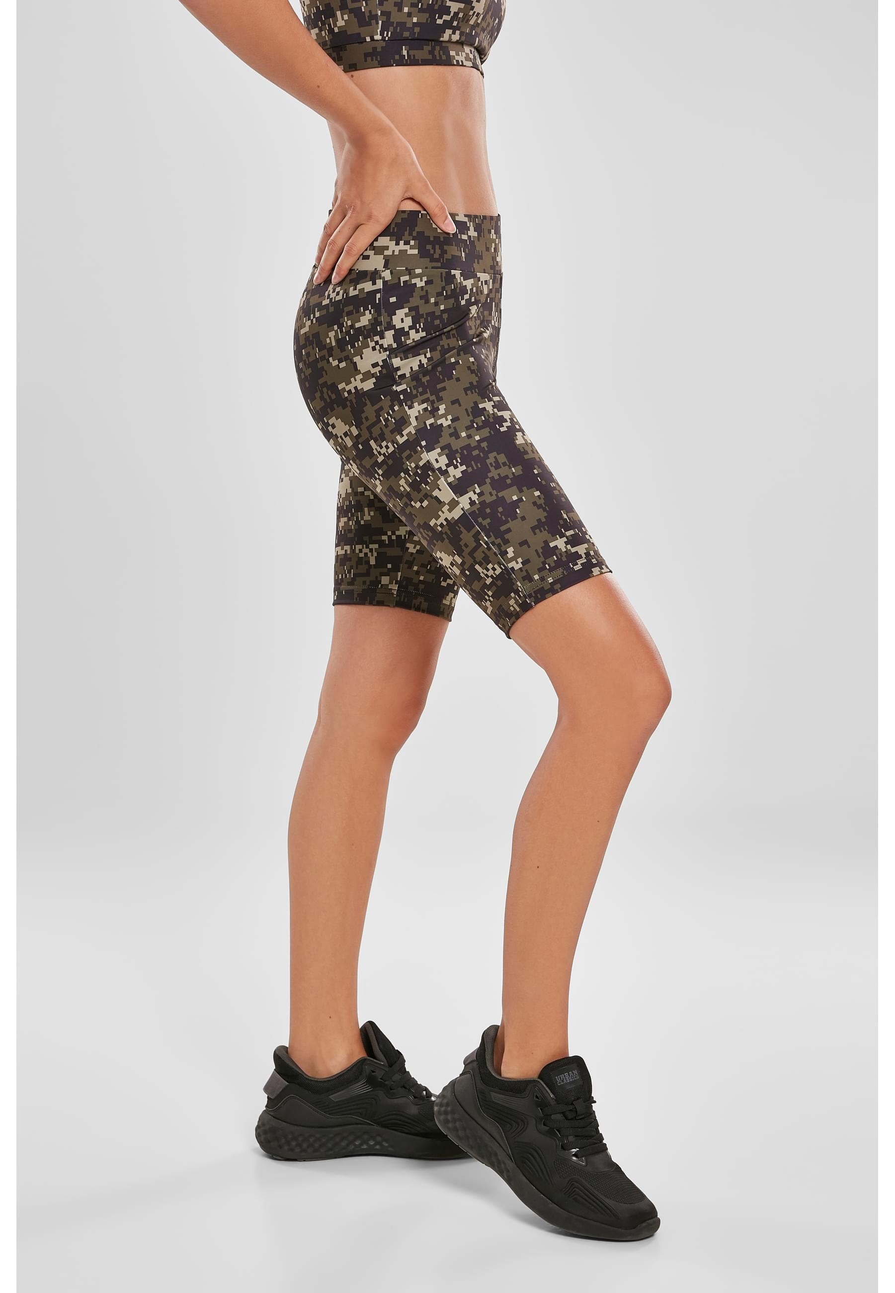URBAN CLASSICS Stoffhose »Urban Classics Damen Ladies High Waist Camo Tech Cycle Shorts«, (1 tlg.)