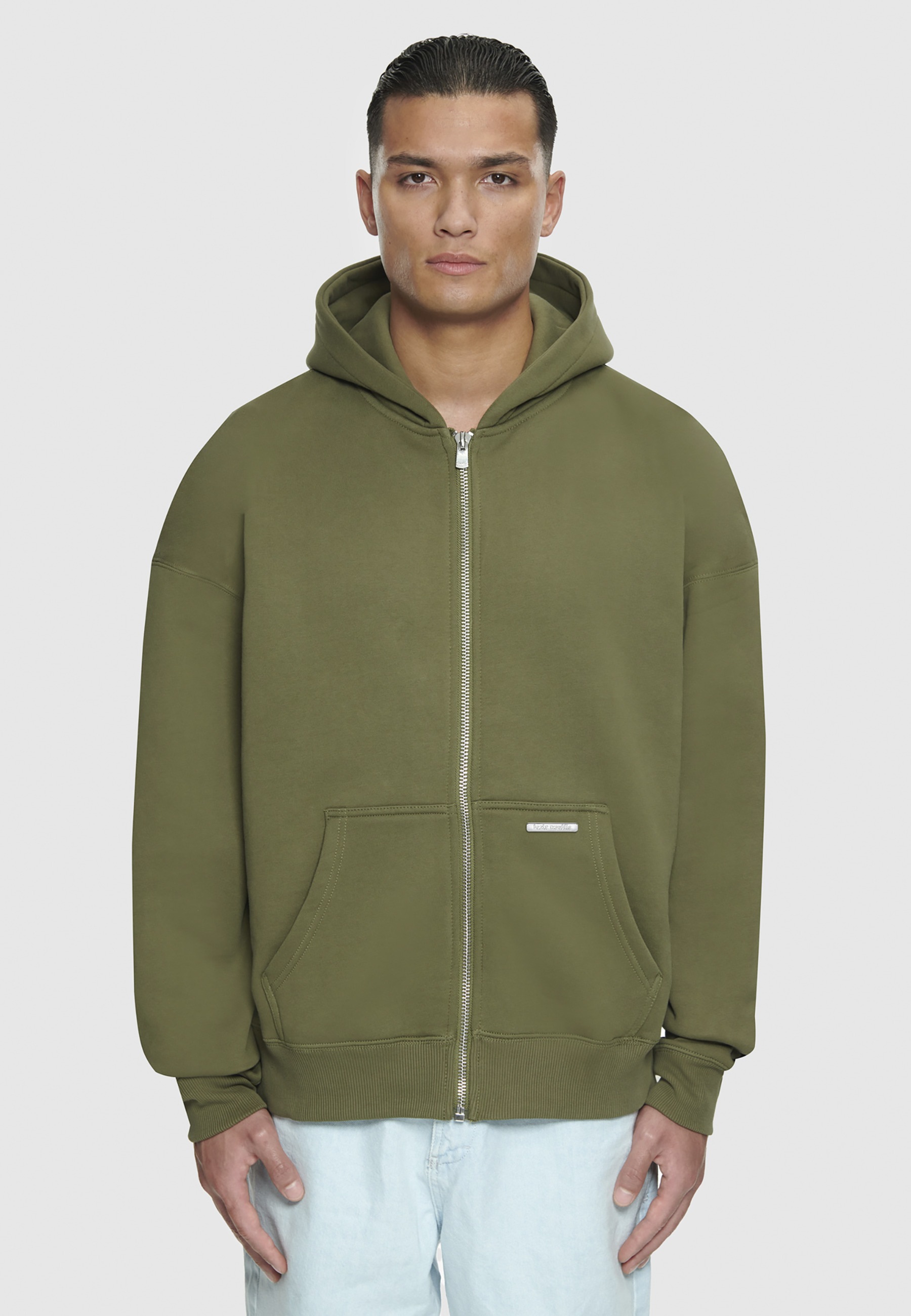 Dropsize Kapuzenpullover »Dropsize Herren Bazix Republiq Super Heavy Rib Zipper« 1 tlg.