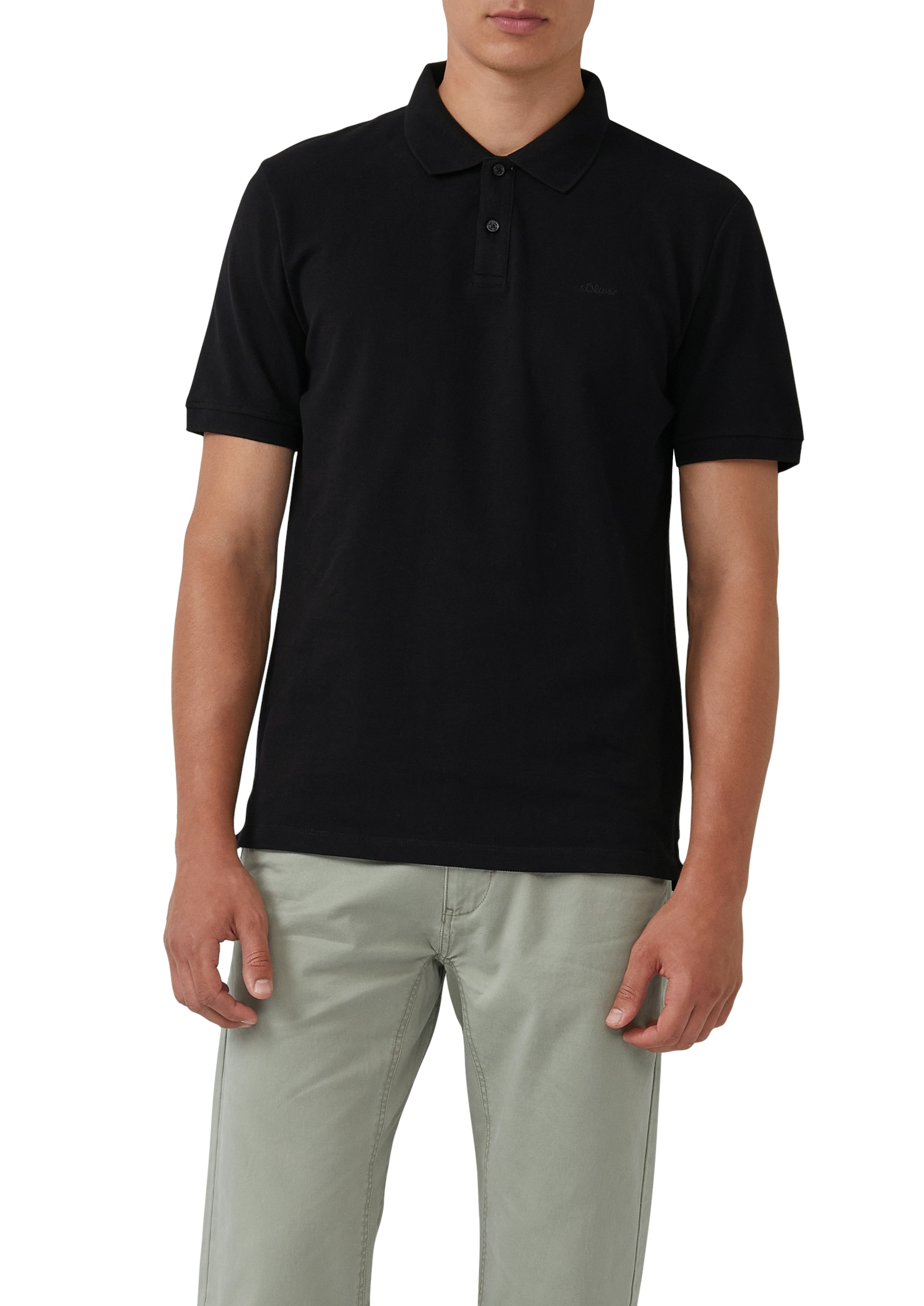s.Oliver Poloshirt, 2 Stk. mit Logo Stickerei günstig online kaufen
