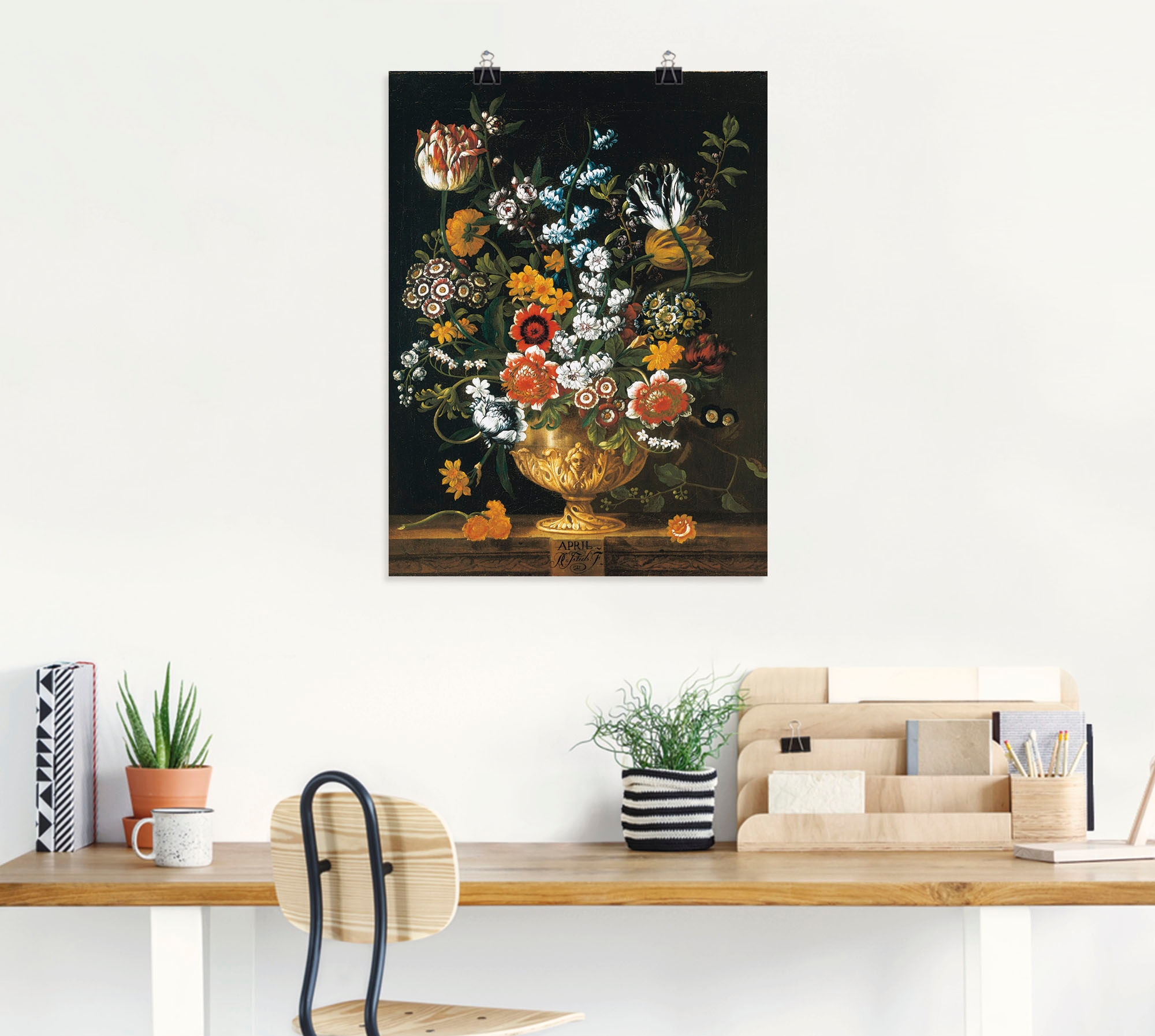 (1 Kalender Größen als Wandbild oder Monate. April«, bestellen Poster Arrangements, | St.), Leinwandbild, Floraler BAUR »Zwölf Artland in versch. Wandaufkleber