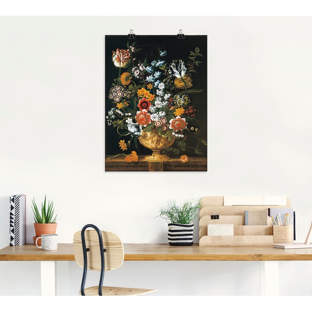 Artland Wandbild »Zwölf Monate. Floraler Kalender April«, Arrangements, (1  St.), als Leinwandbild, Wandaufkleber oder Poster in versch. Größen  bestellen | BAUR