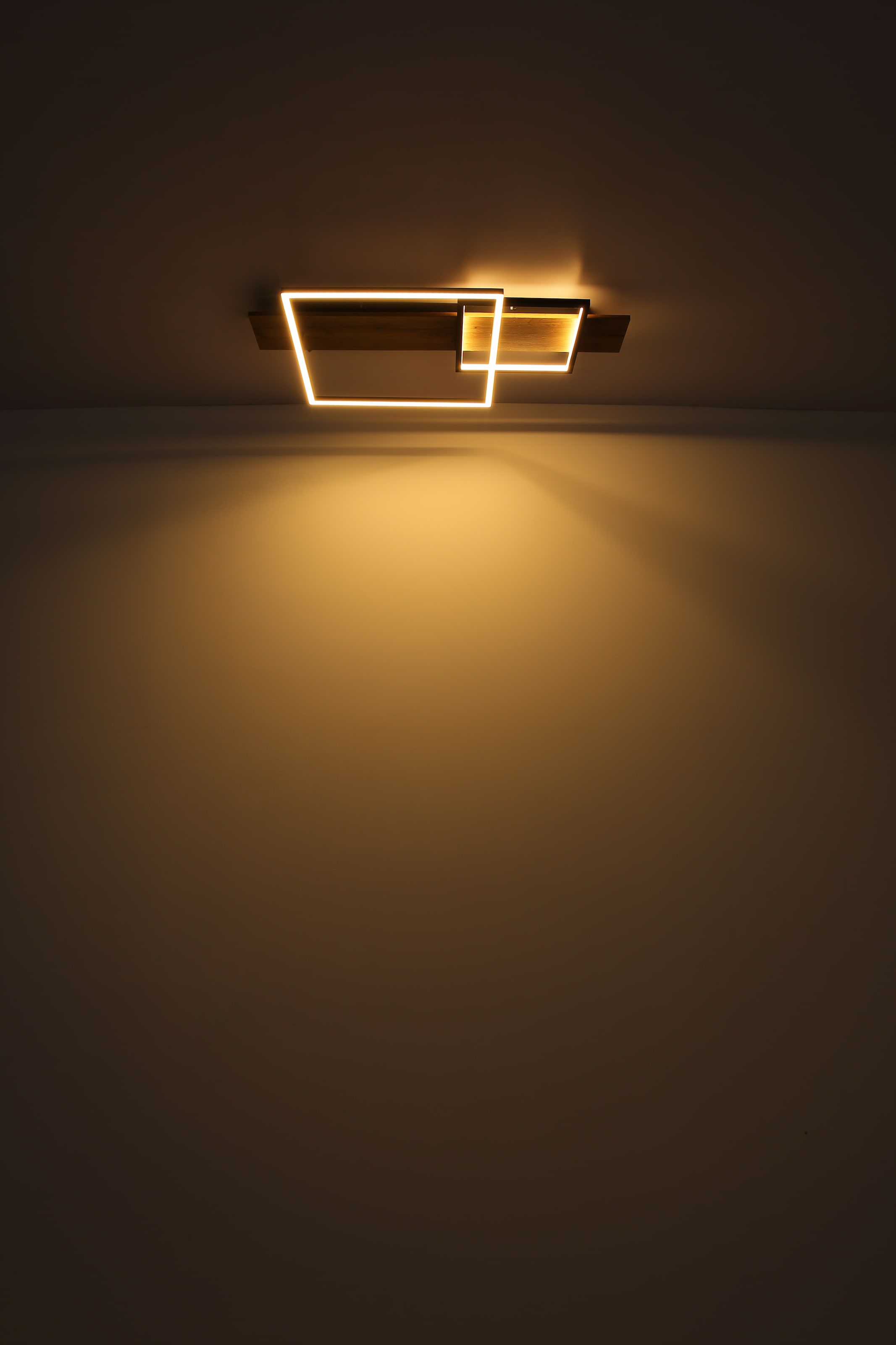 GLOBO LIGHTING LED Deckenleuchte »VANNI«, Leuchtmittel LED-Modul | LED fest integriert, Deckenlampe/Wohnzimmer/Schlafzimmer/modern/Holz