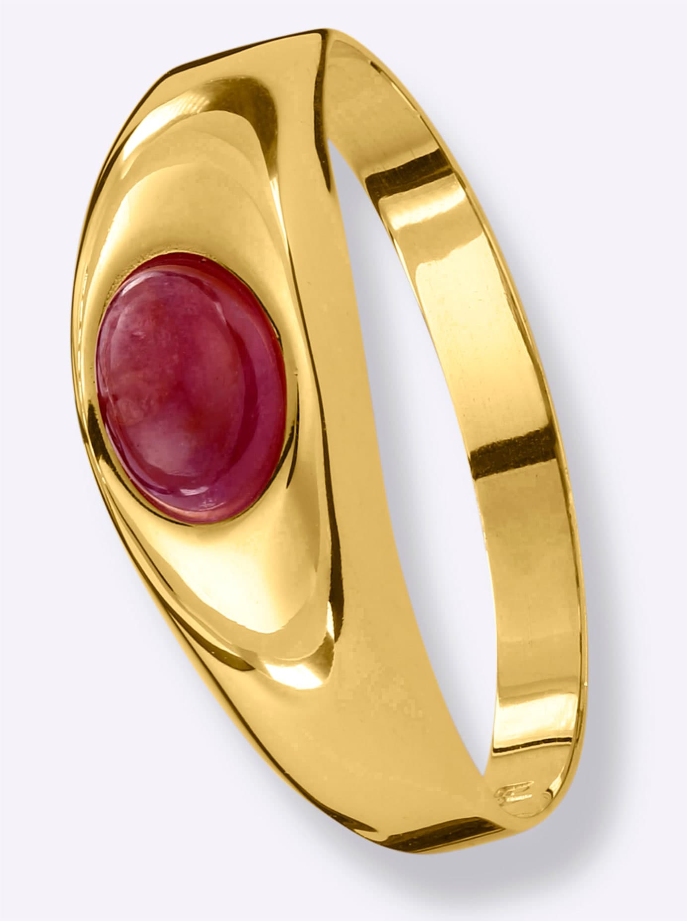 Fingerring LADY Gr. 18, rot, Fingerringe, Damen, 18, Silber 925 (Sterlingsilber), Fingerring