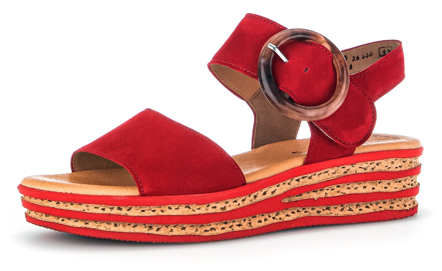 Gabor Keilsandalette, Plateau, Sommerschuh, Sandale mit trendigem Zierschna günstig online kaufen