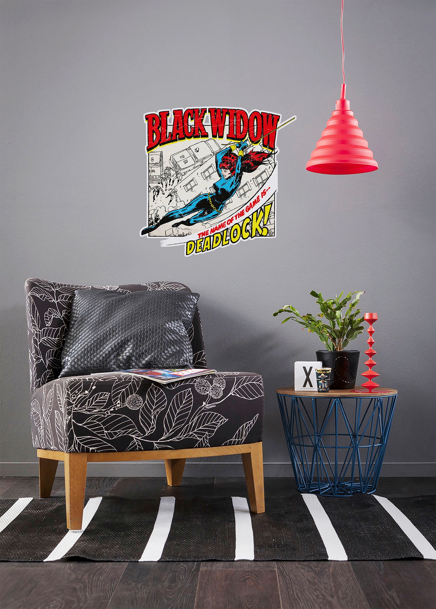 Komar Wandtattoo »Black Widow Comic Classic - Größe 50 x 70 cm«, (1 St.), selbstklebend, Wandsticker, Kinderzimmer