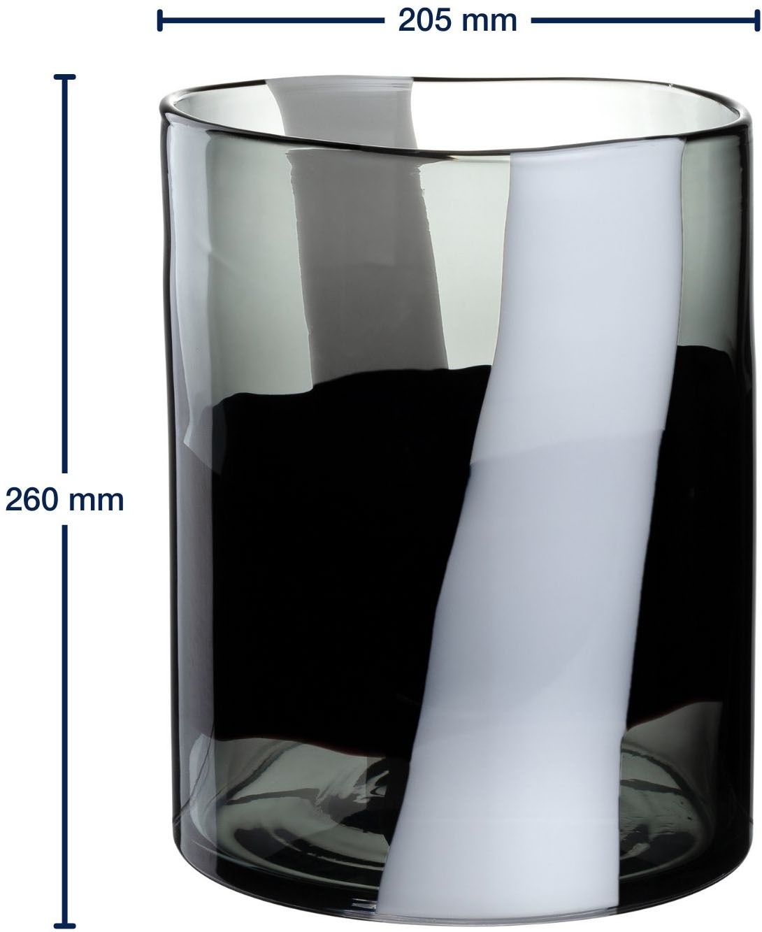 LEONARDO Dekovase »Vase BANDA NERA«, (1 St.)
