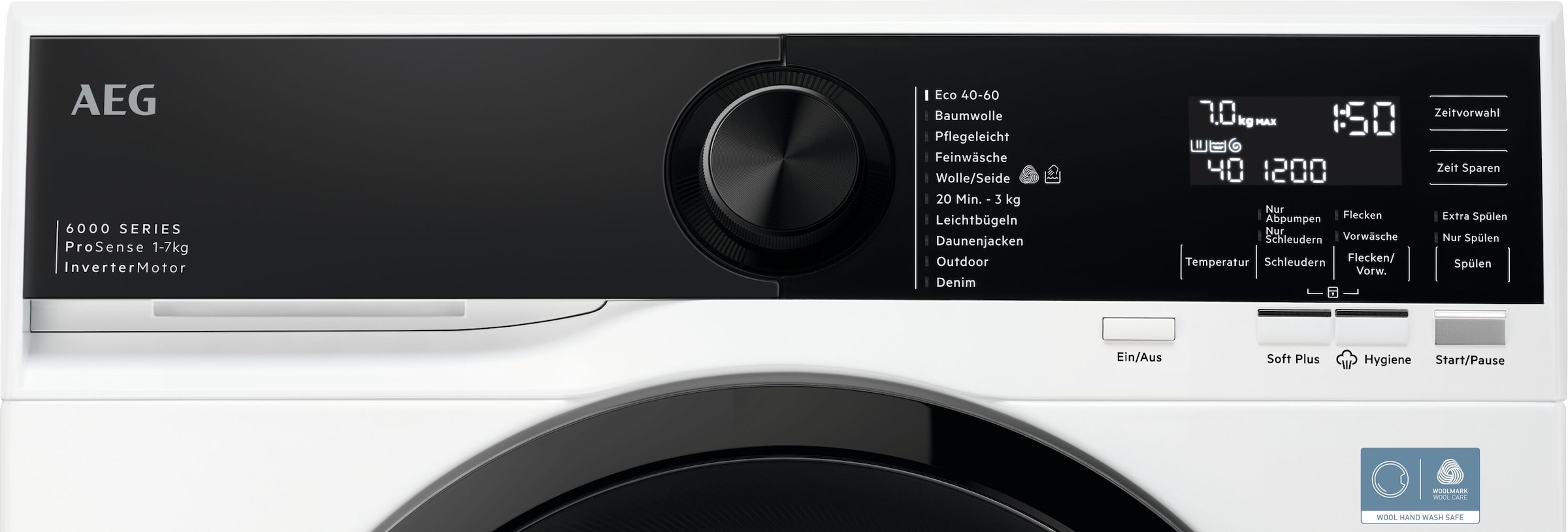 AEG Waschmaschine 6000 »LSR6FA75470« 7 kg 1400 U/min Hygiene-Programm mit Dampf entfernt über 99,99 % der Viren & Bakterien