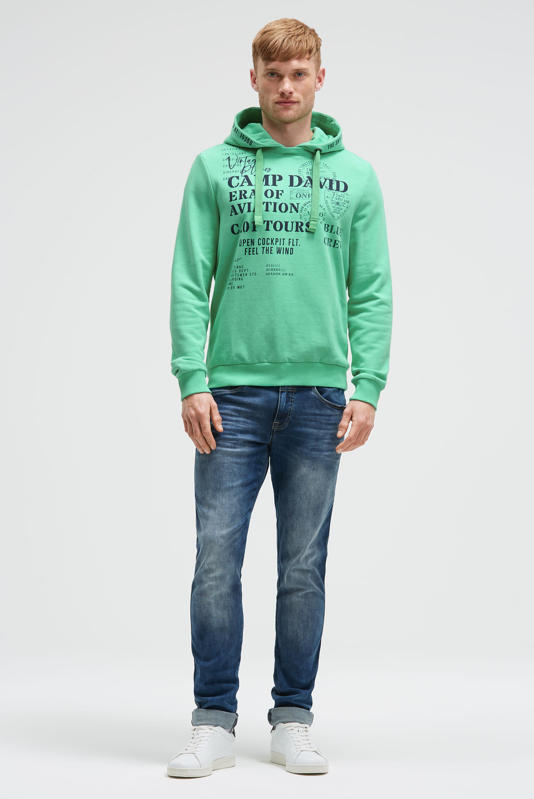 Thumbnail - CAMP DAVID Kapuzensweatshirt, mit Kontrastnähten