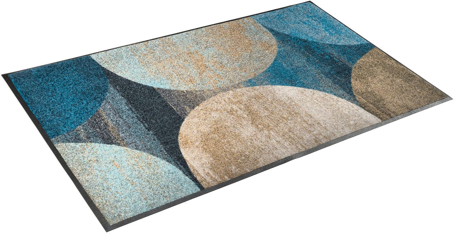 wash+dry by Kleen-Tex Teppich "Galaxia" rechteckig 7 mm Höhe rutschhemmend, günstig online kaufen