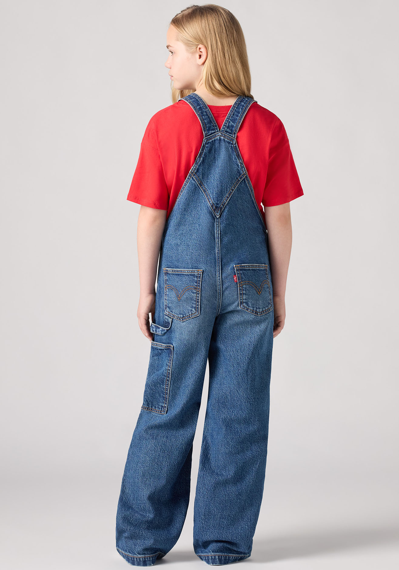 Thumbnail - Levis Kids Jeanslatzhose "LVG BAGGY OVERALL" for GIRLS