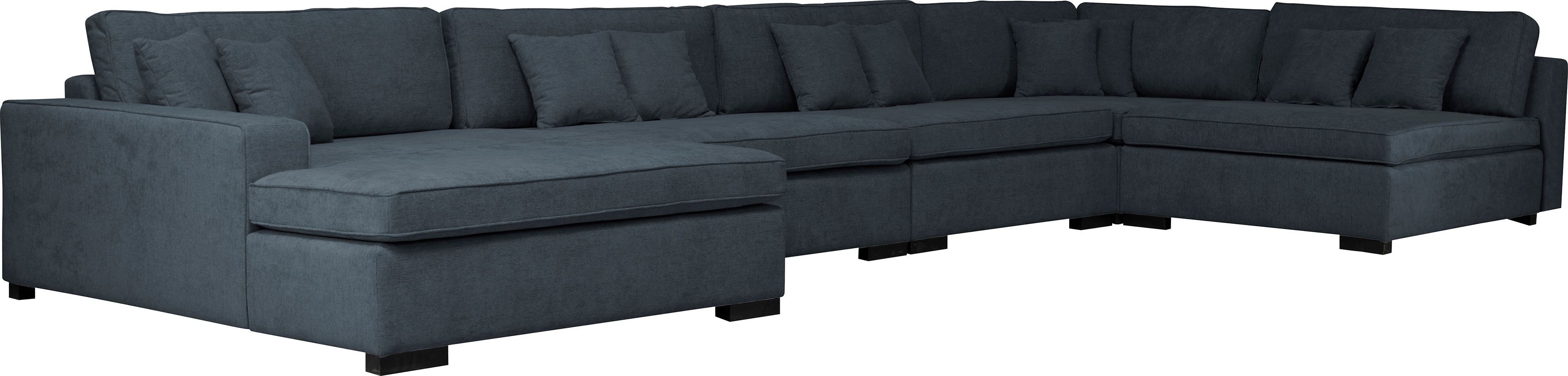 Thumbnail - Home affaire Wohnlandschaft "Skara U-Form", Lounge-Sofa mit Federkernpolsterung, in vielen Bezugsvarianten